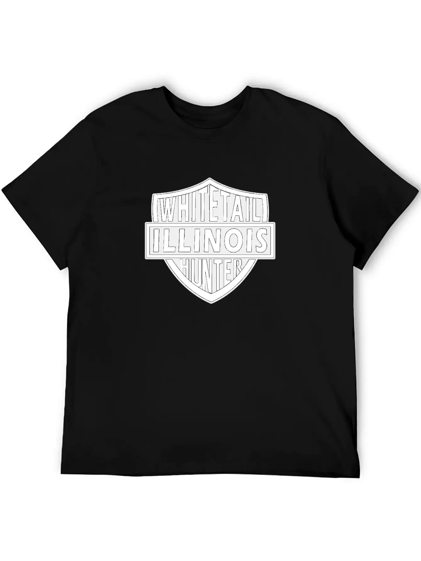 Illinois Whitetail Hunter Unisex Casual T-Shirt – Clean Design For Daily Comfort