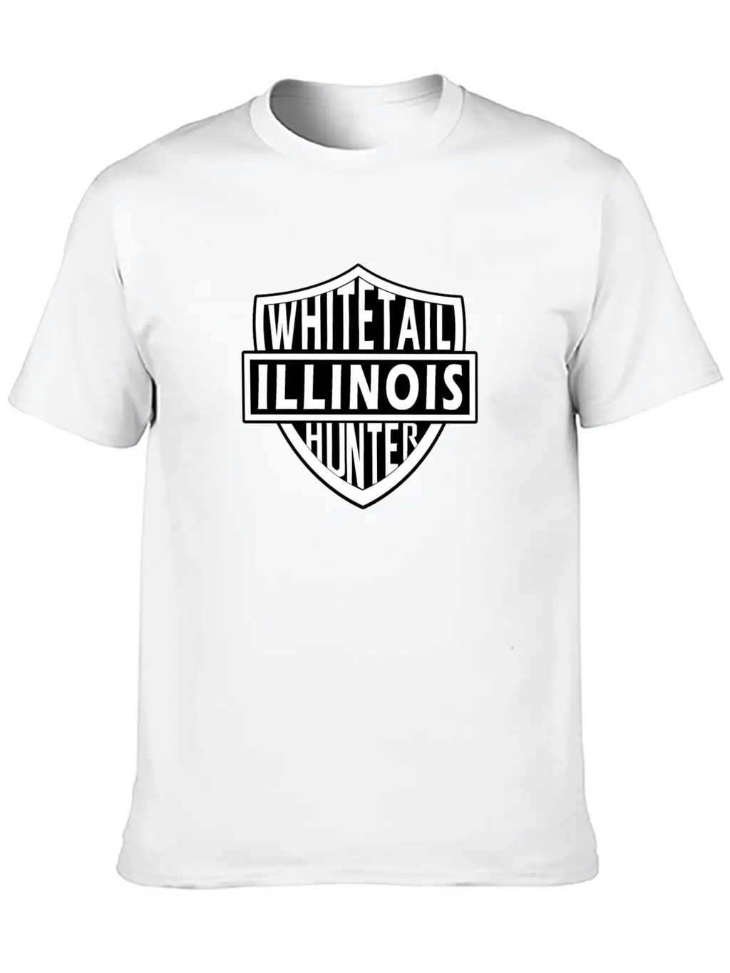 Illinois Whitetail Hunter Unisex Casual T-Shirt – Clean Design For Daily Comfort