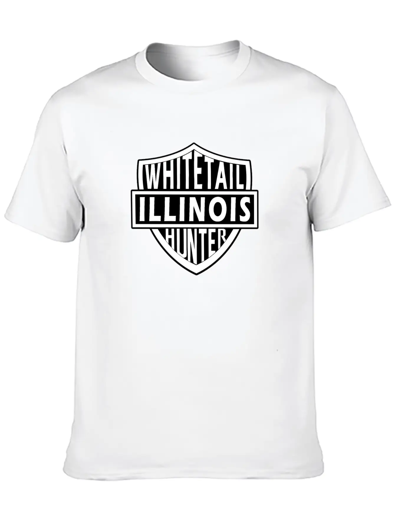 Illinois Whitetail Hunter Unisex Casual T-Shirt – Clean Design For Daily Comfort