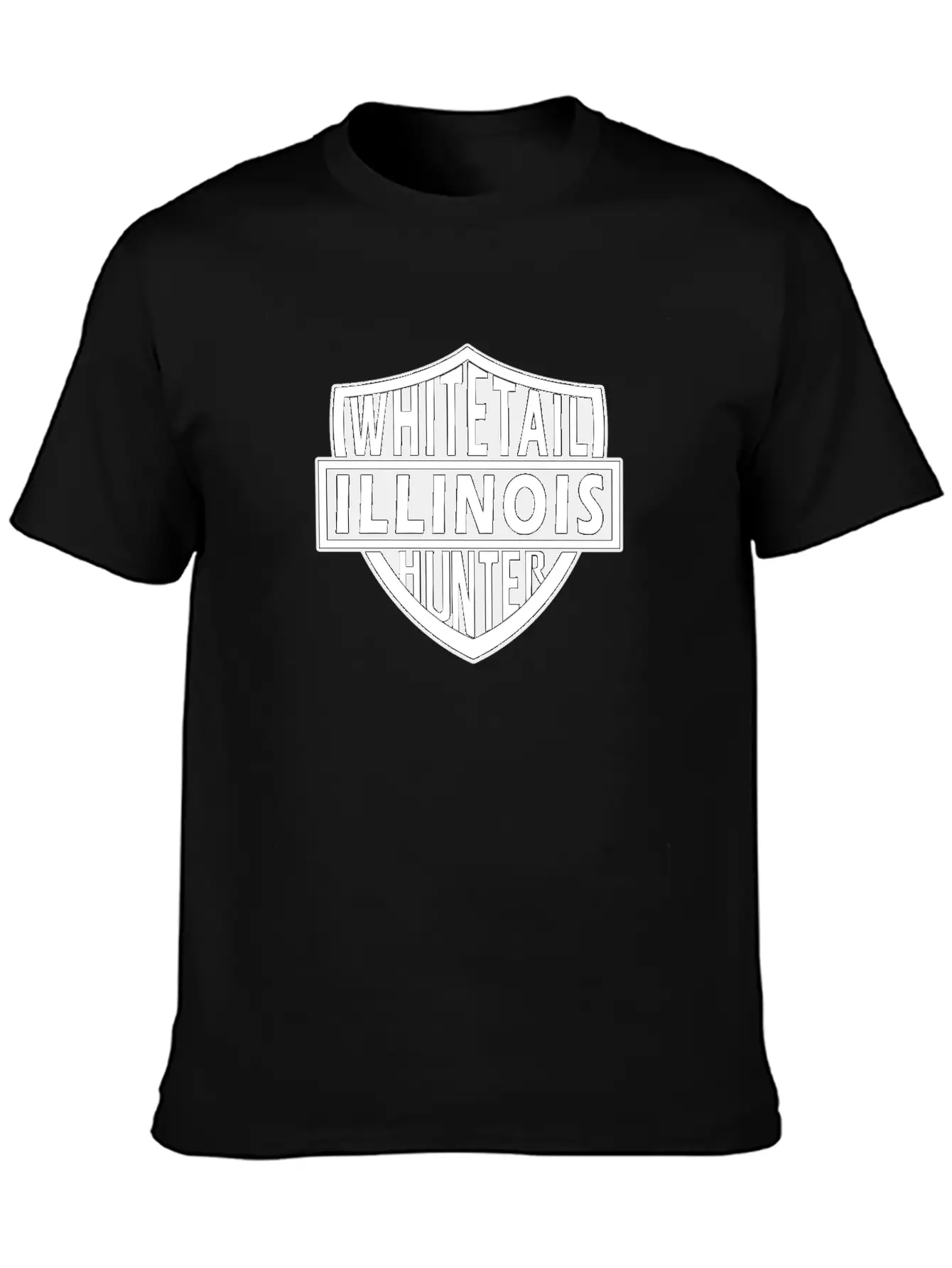Illinois Whitetail Hunter Unisex Casual T-Shirt – Clean Design For Daily Comfort