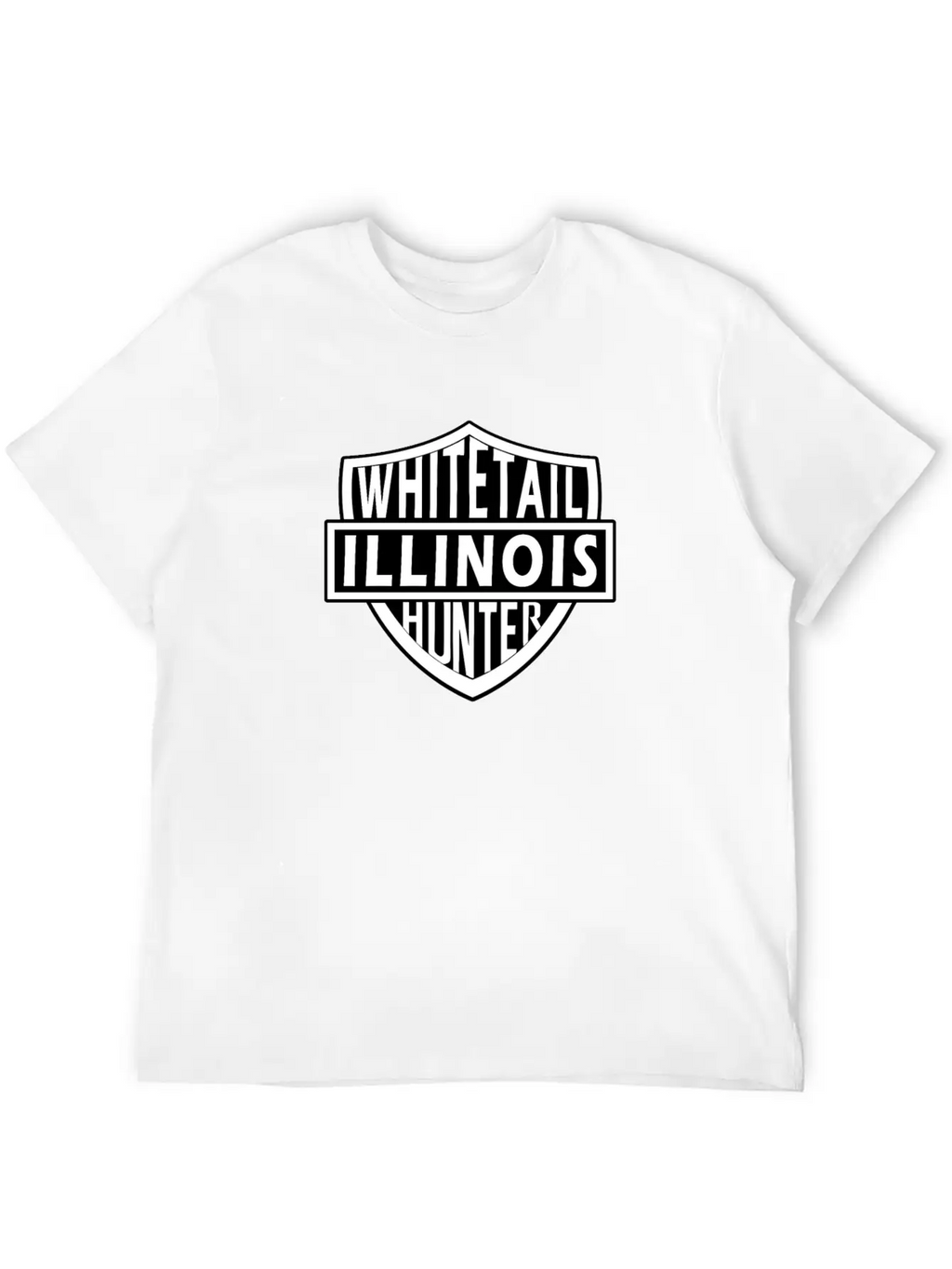 Illinois Whitetail Hunter Unisex Casual T-Shirt – Clean Design For Daily Comfort