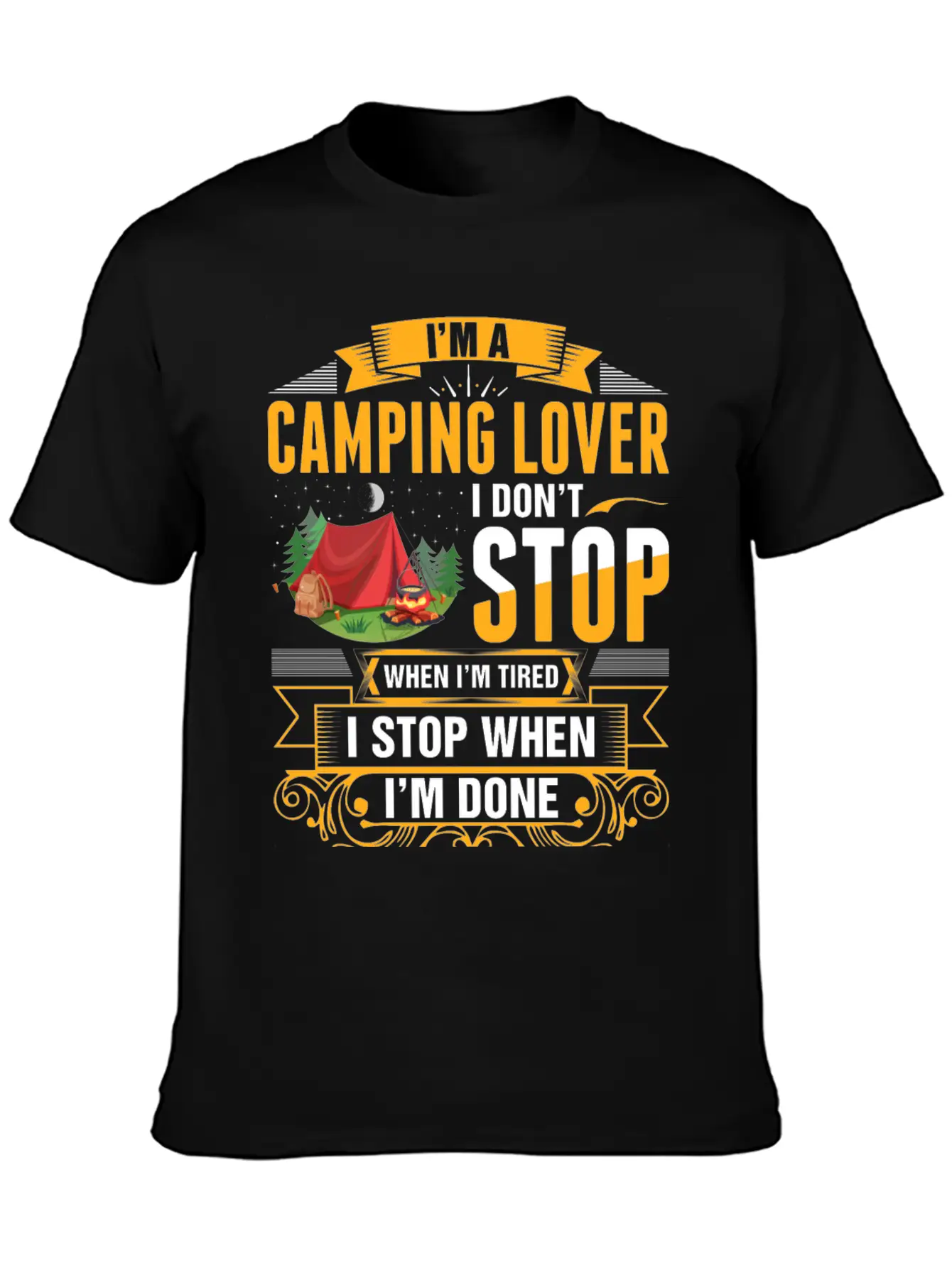 Im A Camping Lover Tshirt Essential Cotton Tee For Daily Outfits – Unisex Style