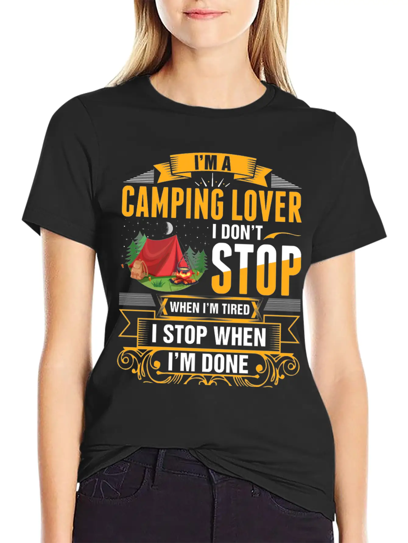 Im A Camping Lover Tshirt Essential Cotton Tee For Daily Outfits – Unisex Style