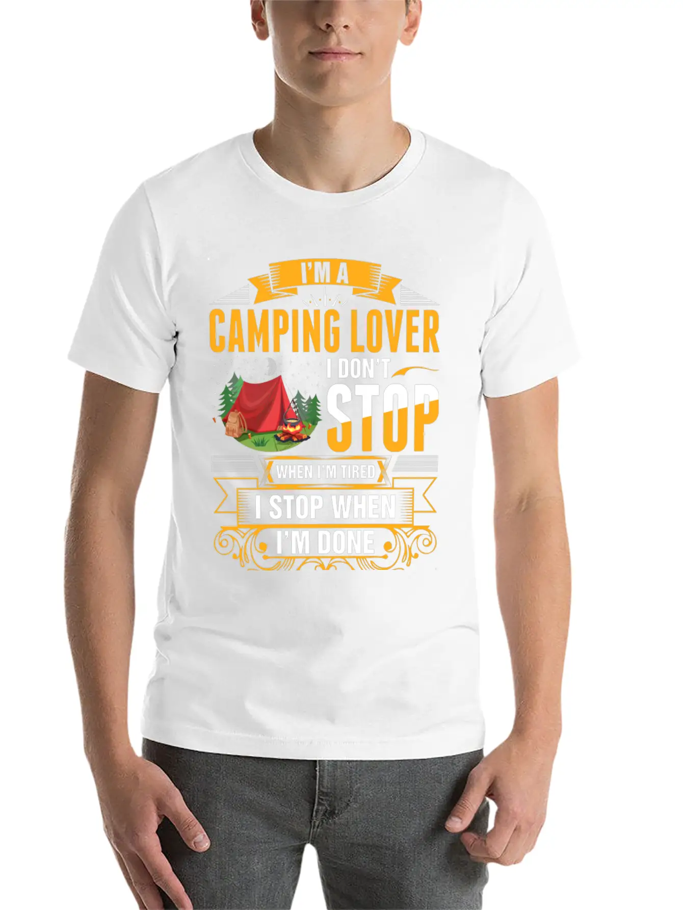 Im A Camping Lover Tshirt Essential Cotton Tee For Daily Outfits – Unisex Style