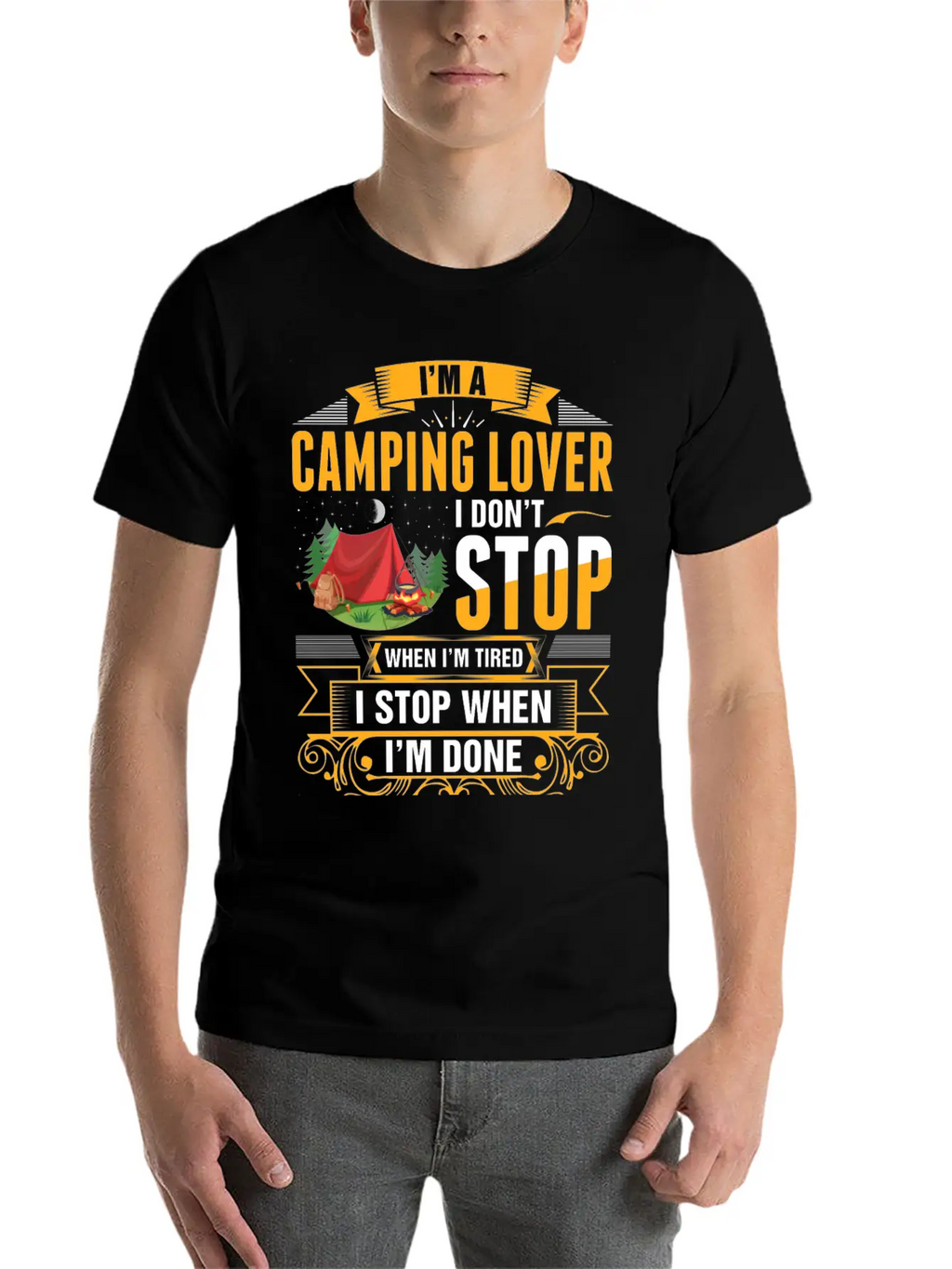Im A Camping Lover Tshirt Essential Cotton Tee For Daily Outfits – Unisex Style