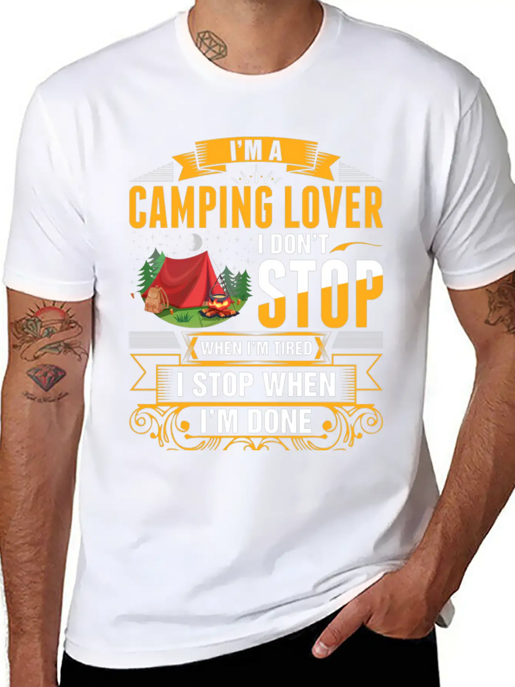 Im A Camping Lover Tshirt Essential Cotton Tee For Daily Outfits – Unisex Style