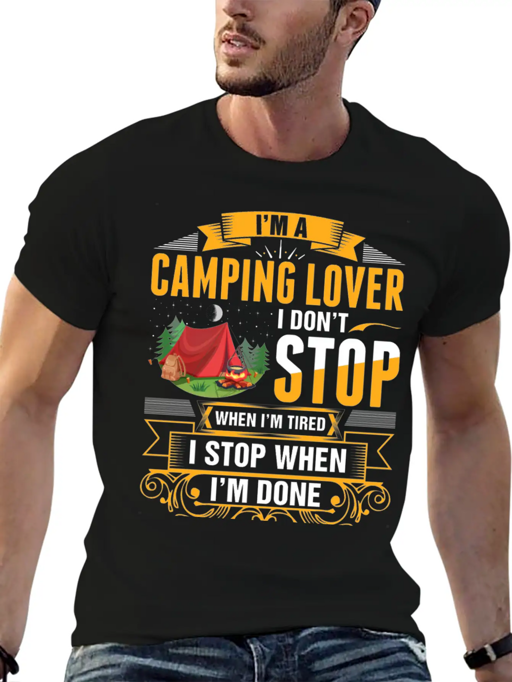 Im A Camping Lover Tshirt Essential Cotton Tee For Daily Outfits – Unisex Style