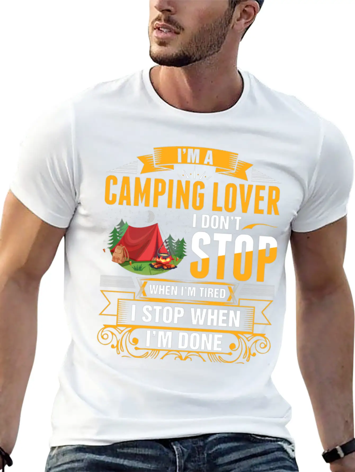 Im A Camping Lover Tshirt Essential Cotton Tee For Daily Outfits – Unisex Style