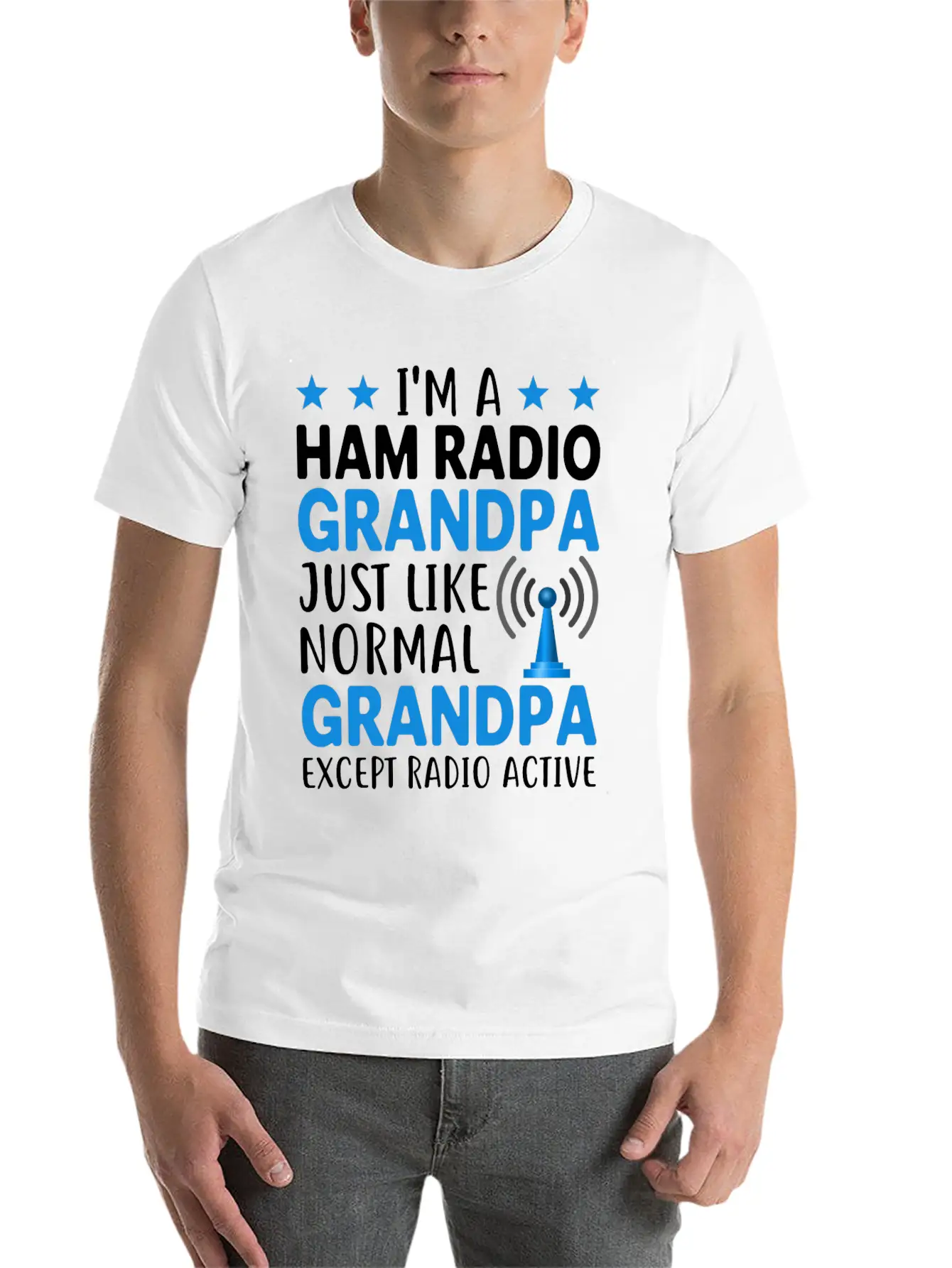 I´m A Ham Radio Grandpa Just Like Normal Grandpa E Classic Fit Graphic Tee For Daily Comfort – Unisex Cotton Shirt