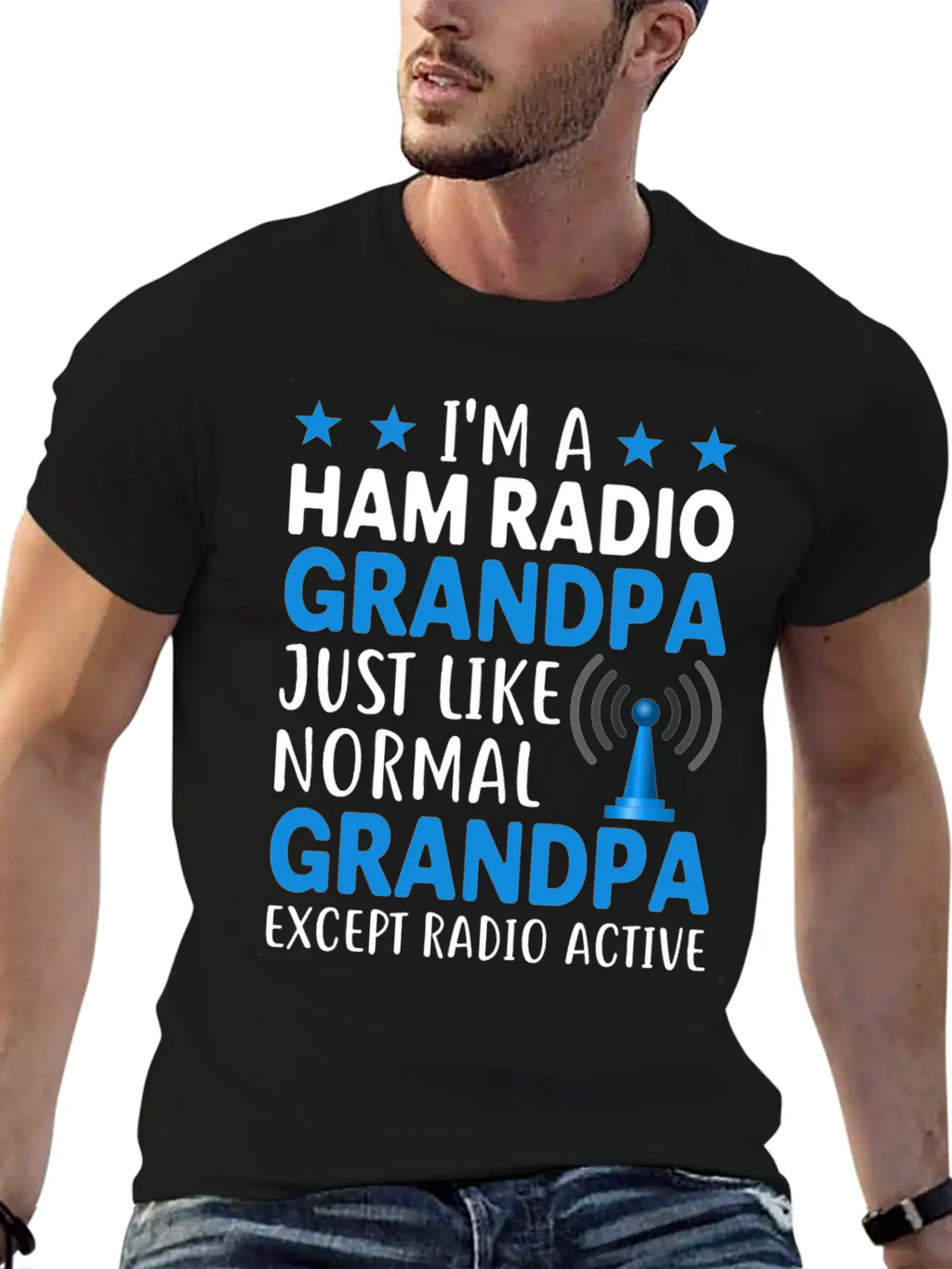 I´m A Ham Radio Grandpa Just Like Normal Grandpa E Classic Fit Graphic Tee For Daily Comfort – Unisex Cotton Shirt