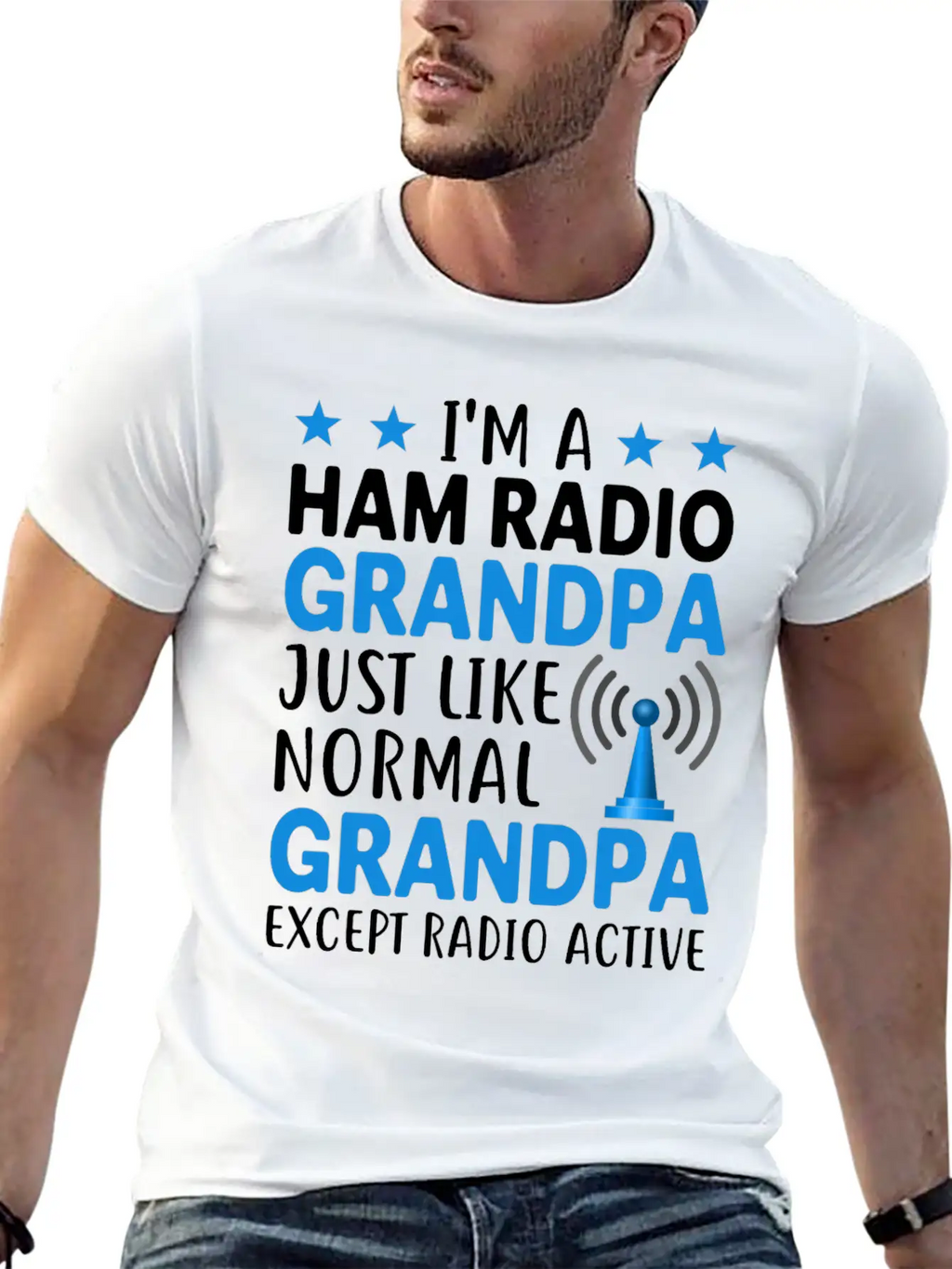 I´m A Ham Radio Grandpa Just Like Normal Grandpa E Classic Fit Graphic Tee For Daily Comfort – Unisex Cotton Shirt