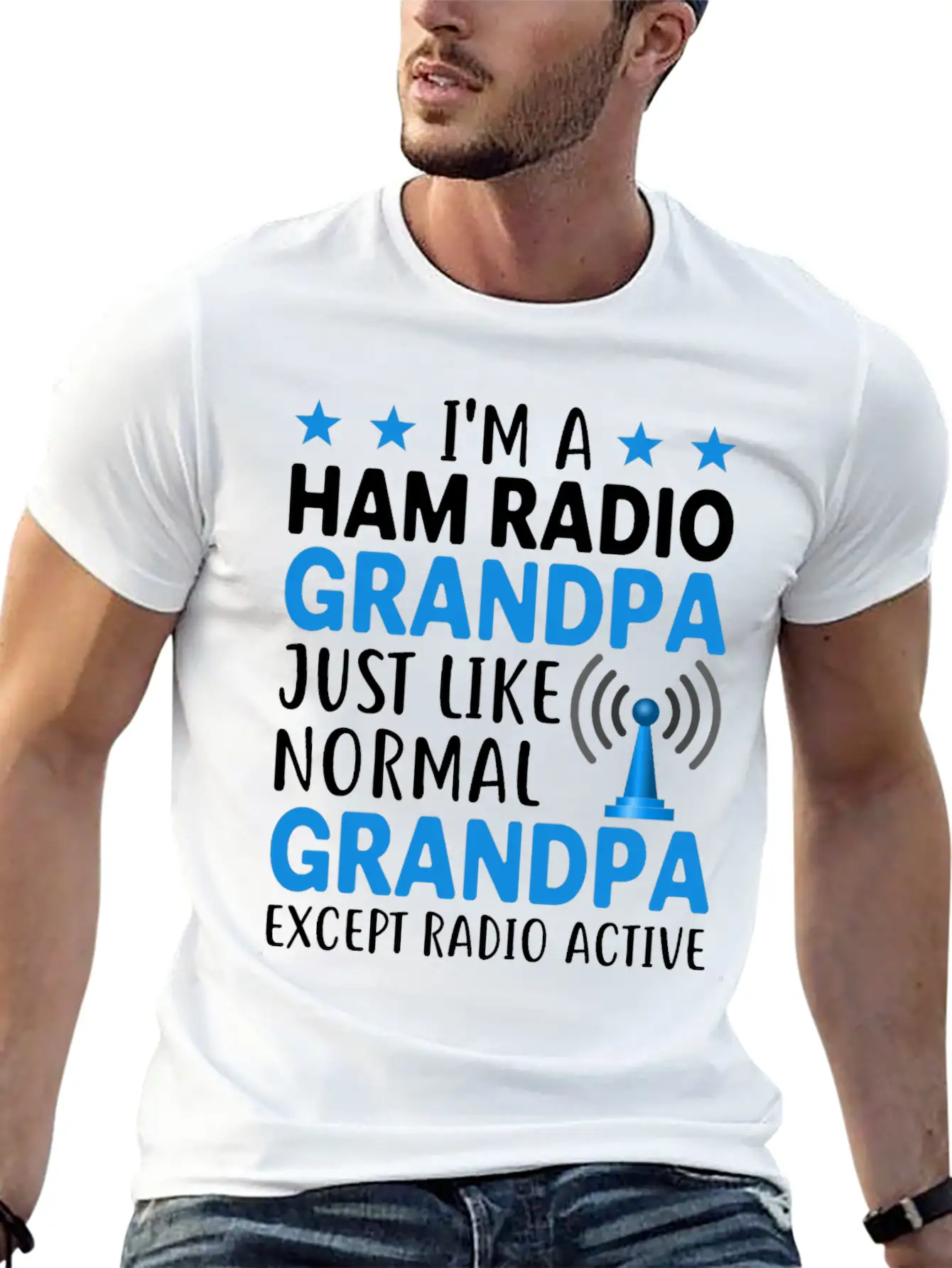 I´m A Ham Radio Grandpa Just Like Normal Grandpa E Classic Fit Graphic Tee For Daily Comfort – Unisex Cotton Shirt