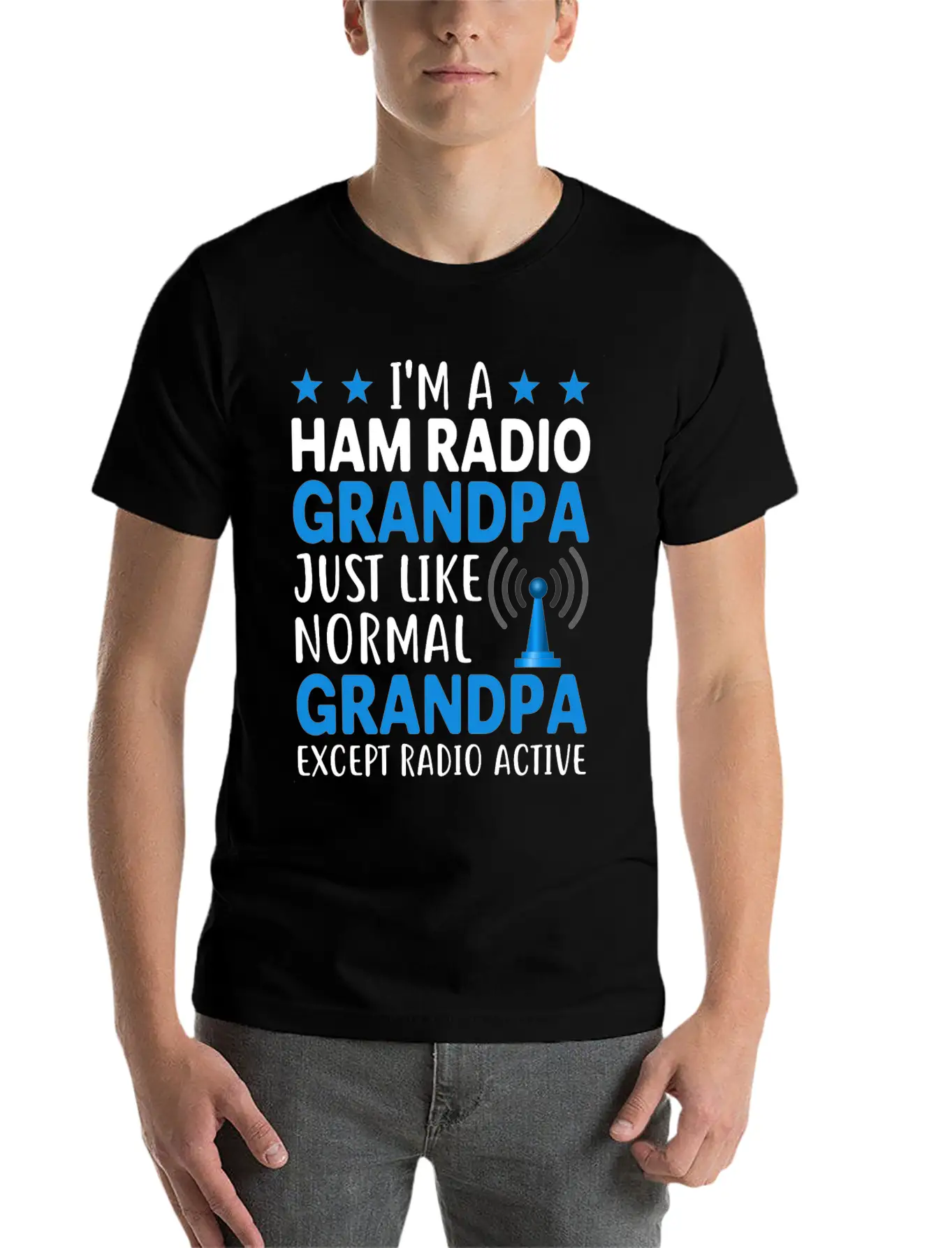 I´m A Ham Radio Grandpa Just Like Normal Grandpa E Classic Fit Graphic Tee For Daily Comfort – Unisex Cotton Shirt