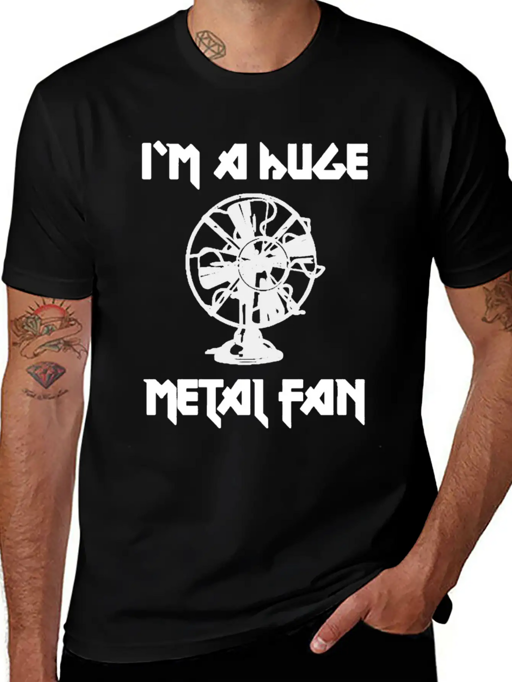 I'm A Huge Metal Fan Unisex Short Sleeve Soft Cotton T-Shirt – Casual Everyday Wear