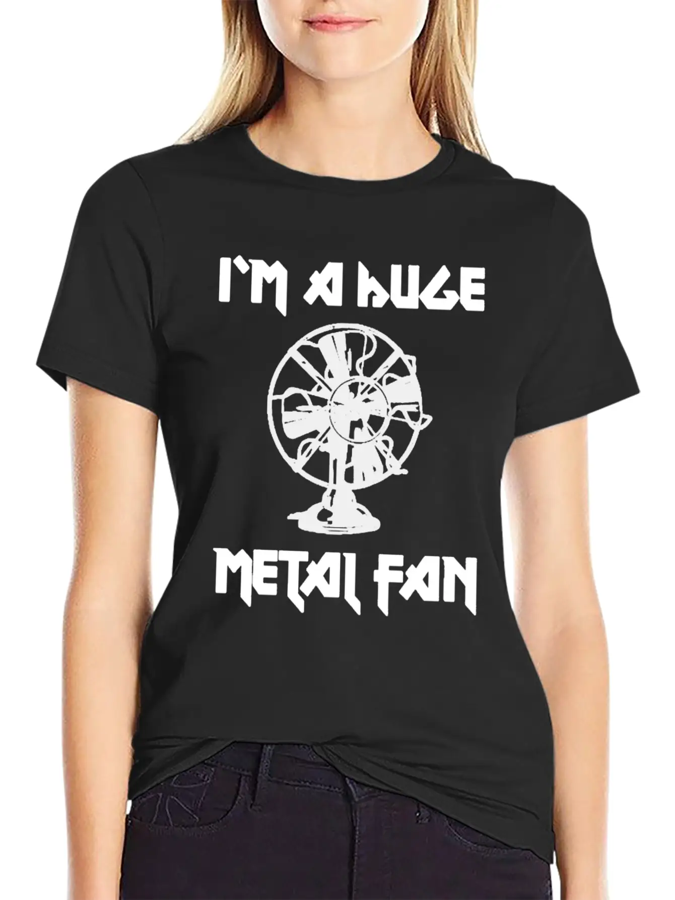 I'm A Huge Metal Fan Unisex Short Sleeve Soft Cotton T-Shirt – Casual Everyday Wear