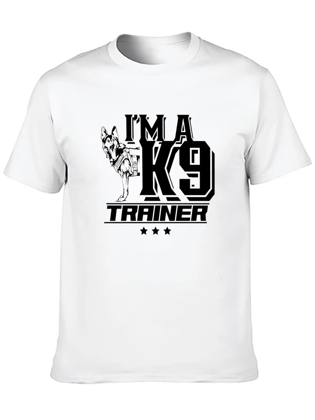 I'm A K9 Trainer Training Dog Handler Service Dog Essential Cotton Tee For Daily Outfits – Unisex Style