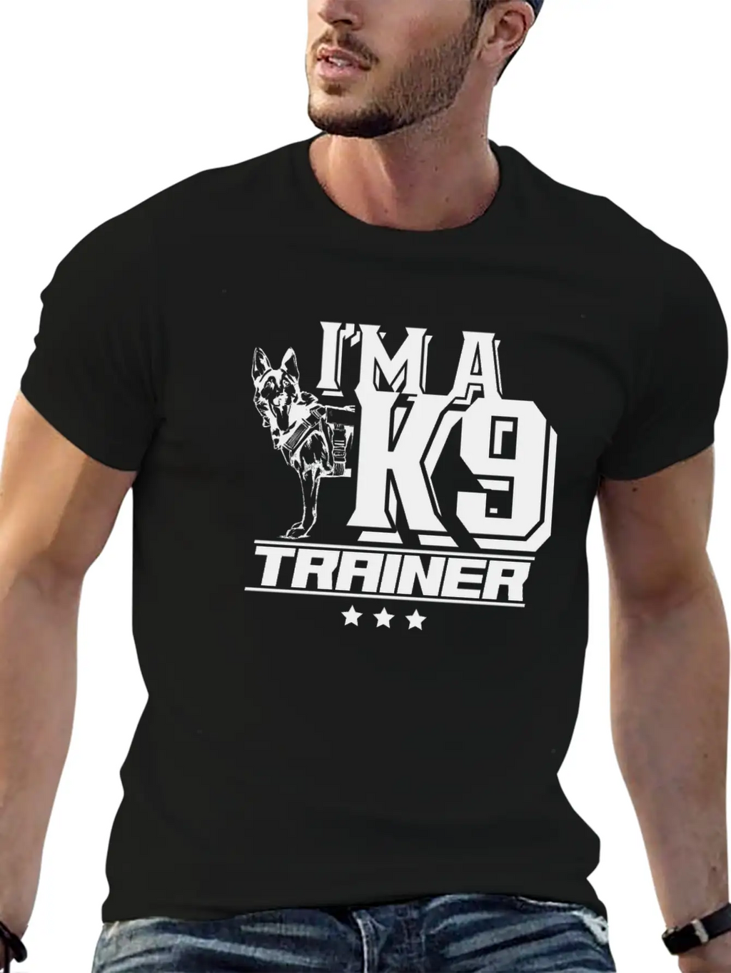 I'm A K9 Trainer Training Dog Handler Service Dog Essential Cotton Tee For Daily Outfits – Unisex Style