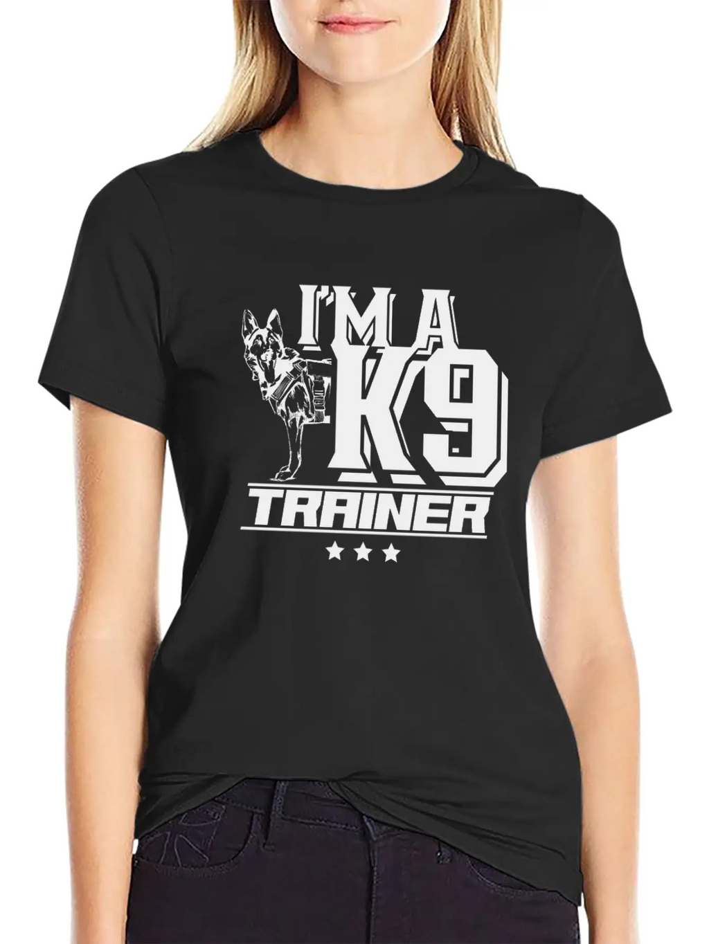 I'm A K9 Trainer Training Dog Handler Service Dog Essential Cotton Tee For Daily Outfits – Unisex Style