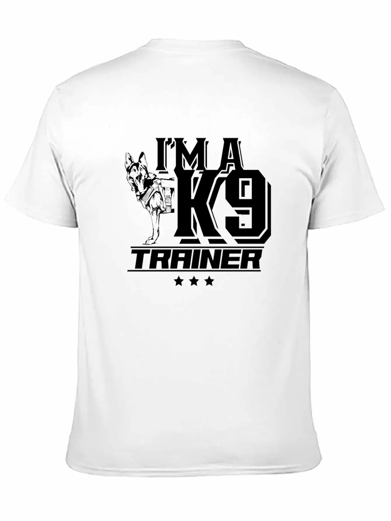 I'm A K9 Trainer Training Dog Handler Service Dog Essential Cotton Tee For Daily Outfits – Unisex Style