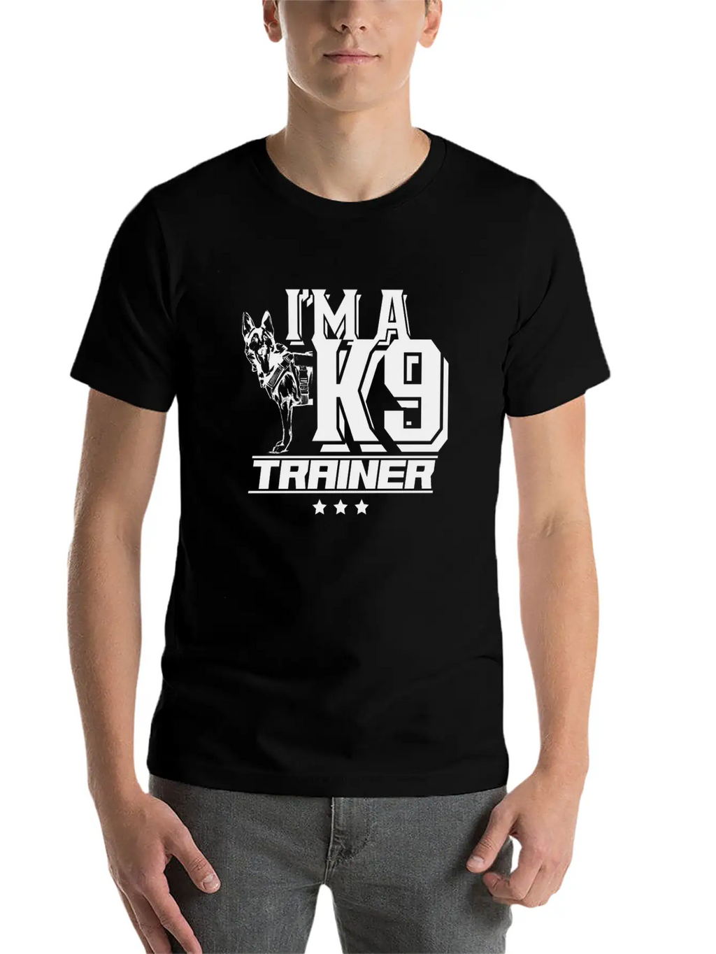 I'm A K9 Trainer Training Dog Handler Service Dog Essential Cotton Tee For Daily Outfits – Unisex Style