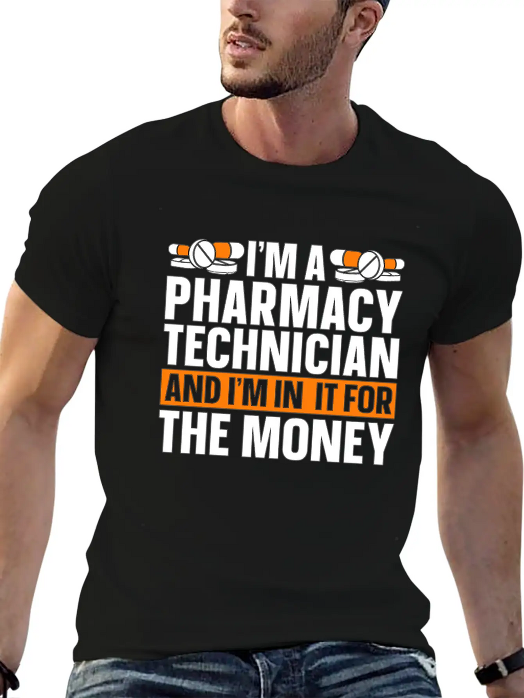 I'm A Pharmacy Technician Tech Medicine Pharmacist Unisex Casual T-Shirt – Clean Design For Daily Comfort