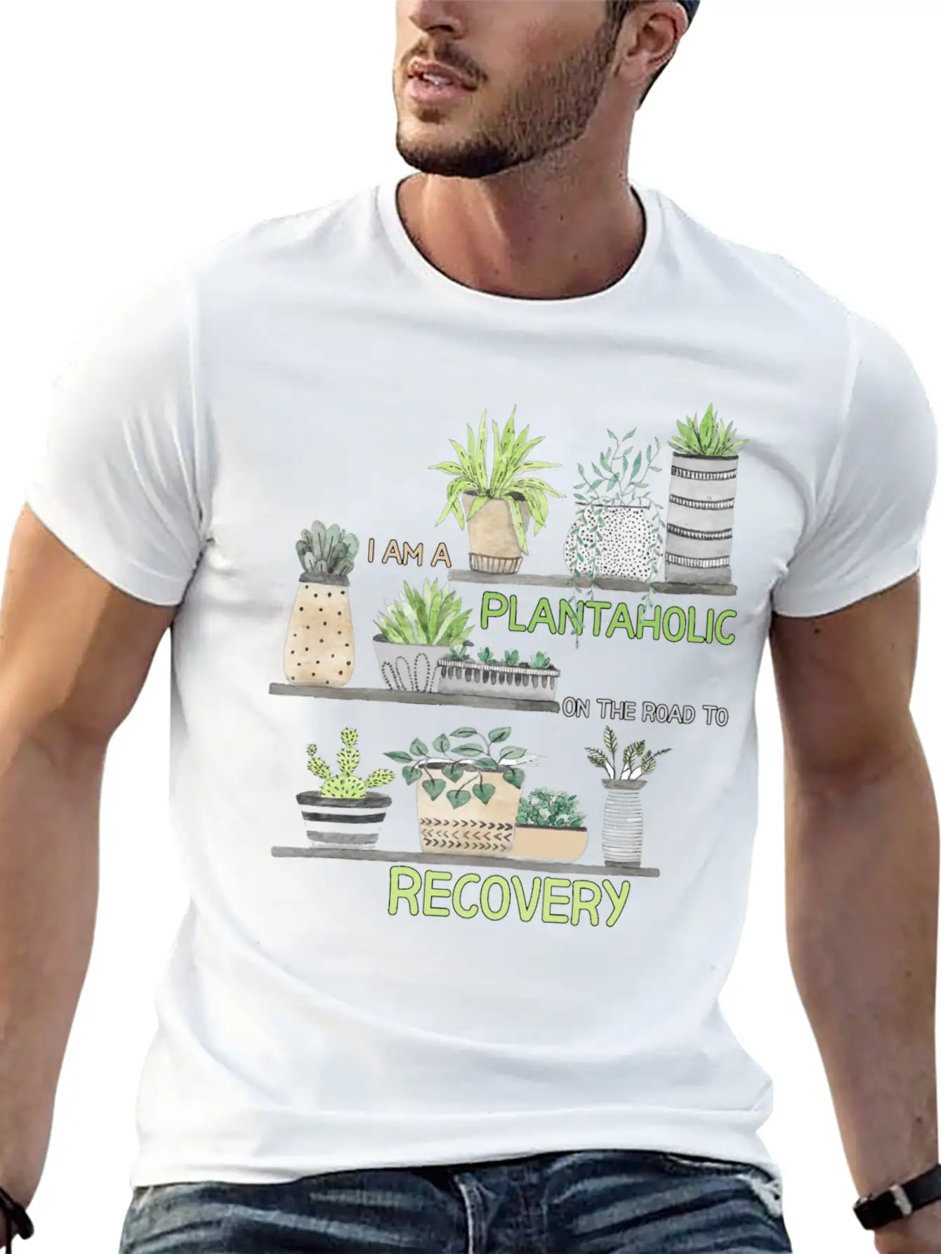 I'm A Plantaholic On The Road To Recovery Classic Fit Graphic Tee For Daily Comfort – Unisex Cotton Shirt