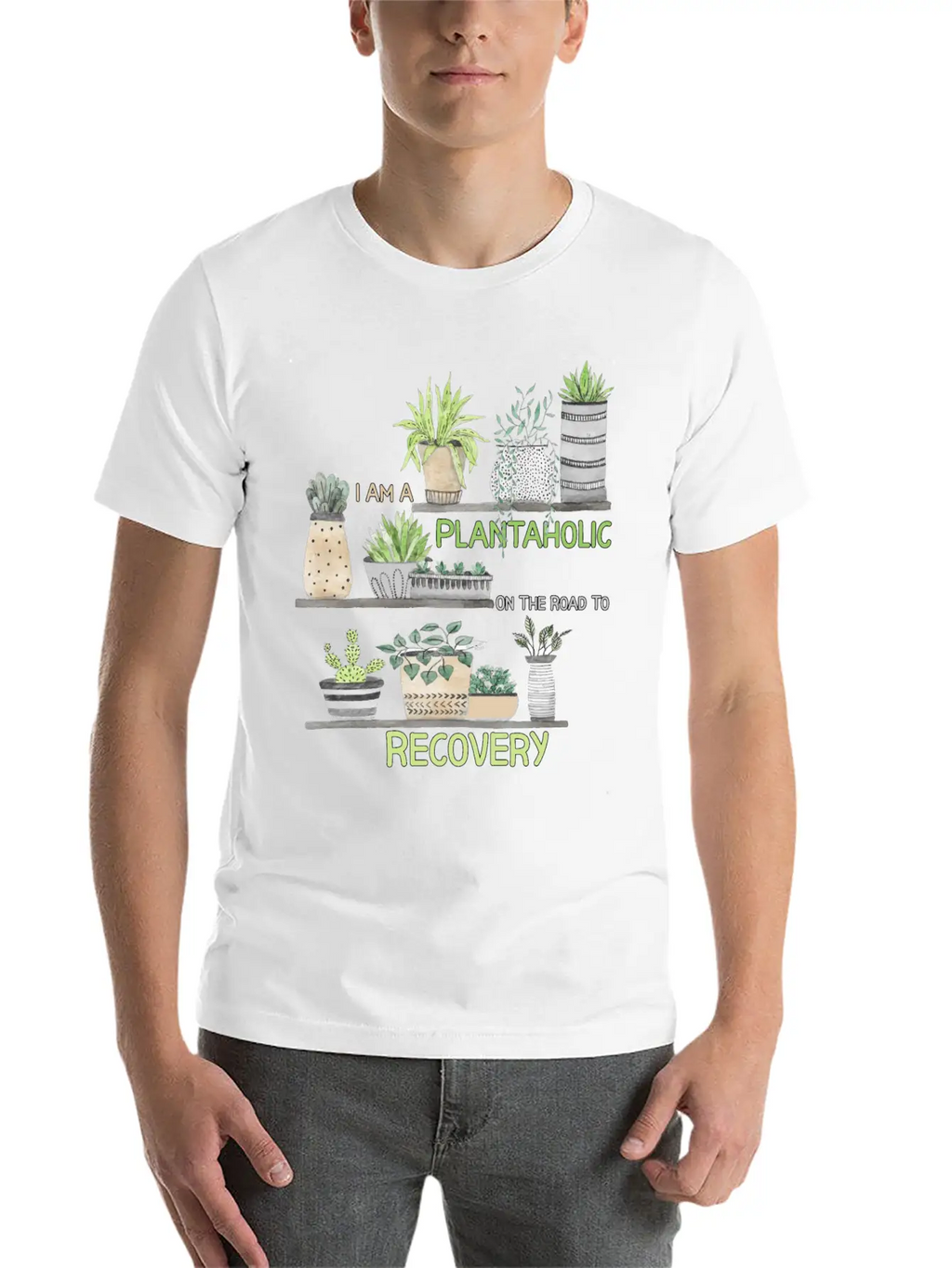 I'm A Plantaholic On The Road To Recovery Classic Fit Graphic Tee For Daily Comfort – Unisex Cotton Shirt