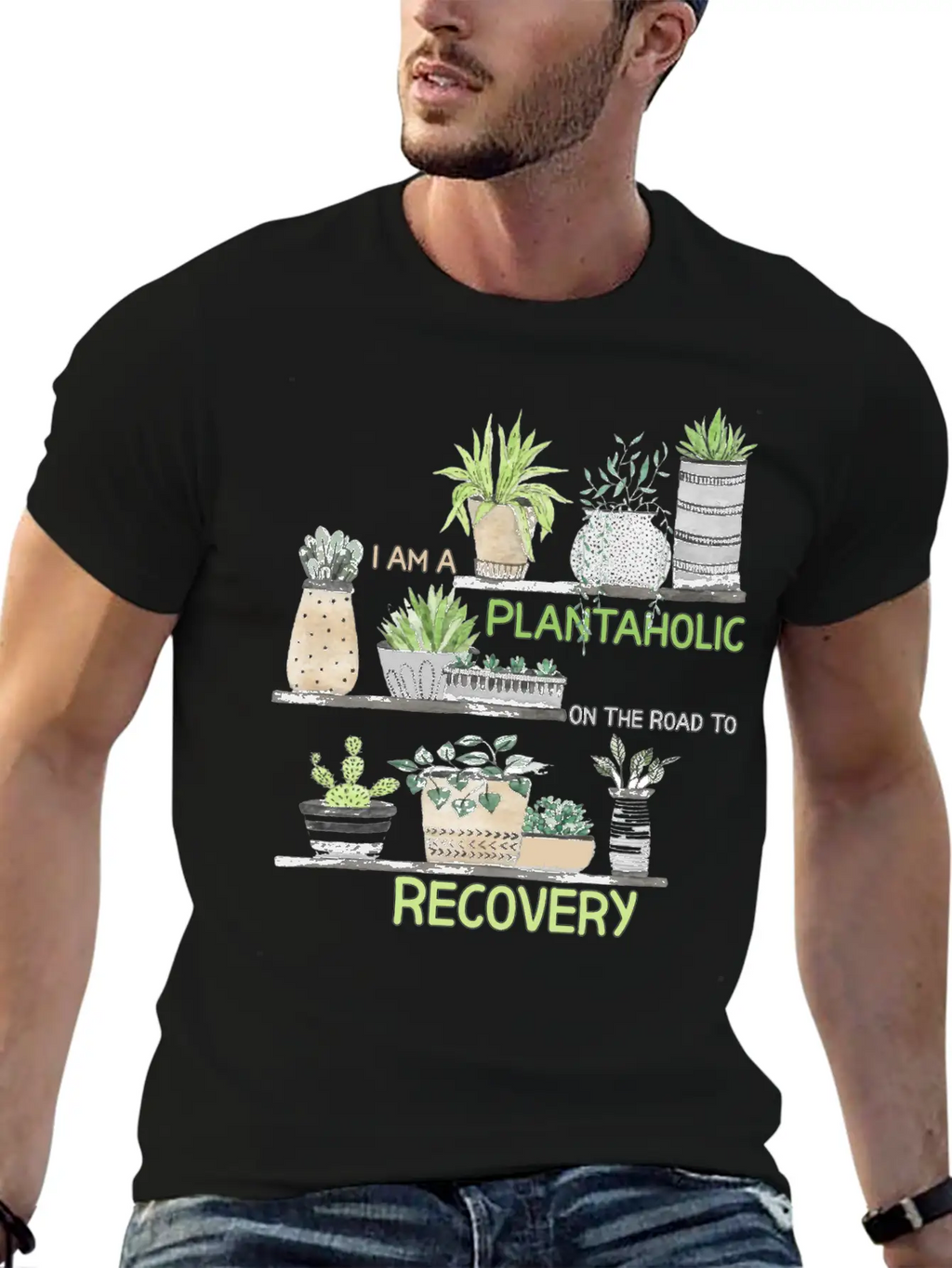 I'm A Plantaholic On The Road To Recovery Classic Fit Graphic Tee For Daily Comfort – Unisex Cotton Shirt