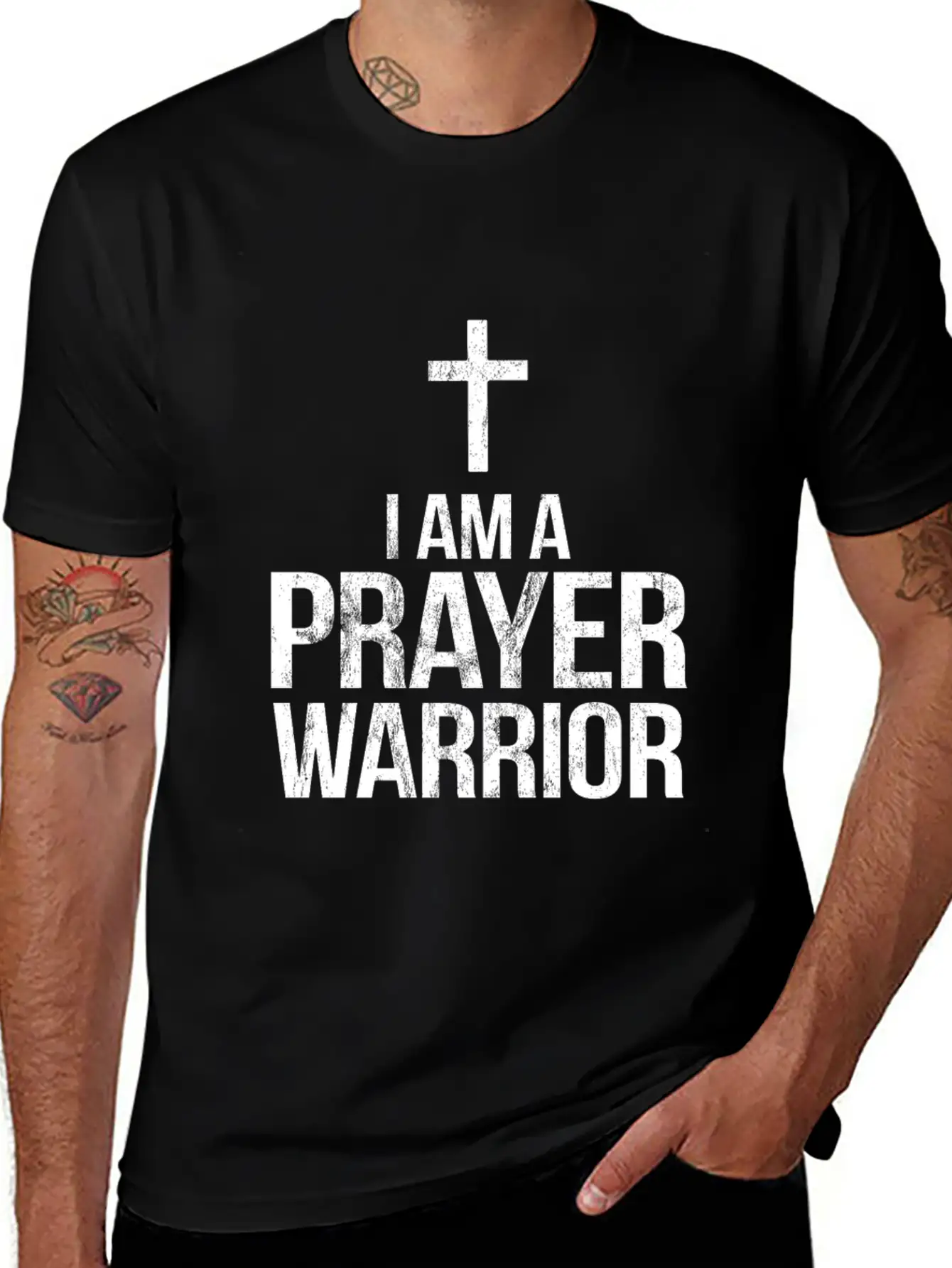 Im A Prayer Warrior Bible Scripture Verse Unisex Casual T-Shirt – Clean Design For Daily Comfort