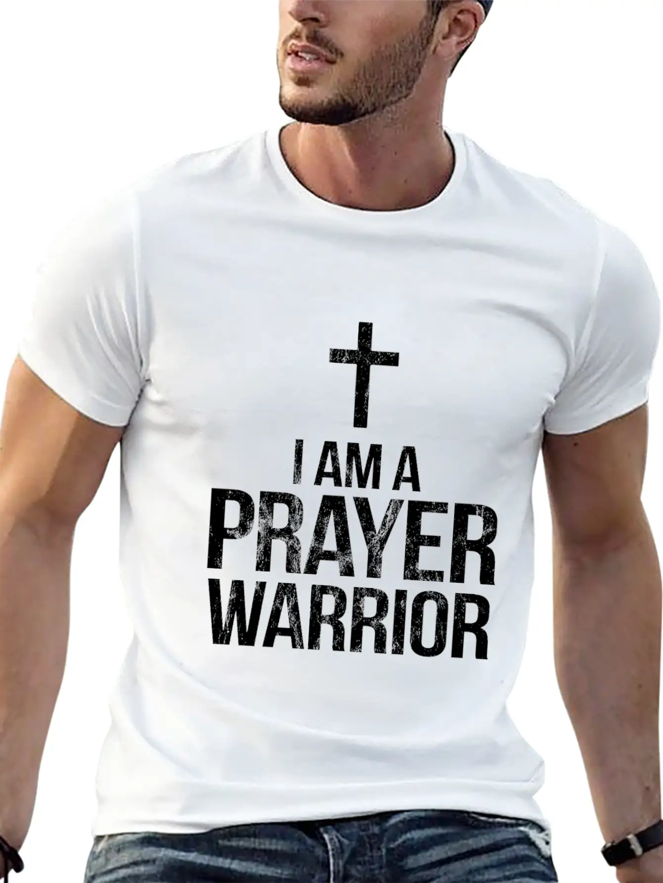 Im A Prayer Warrior Bible Scripture Verse Unisex Casual T-Shirt – Clean Design For Daily Comfort