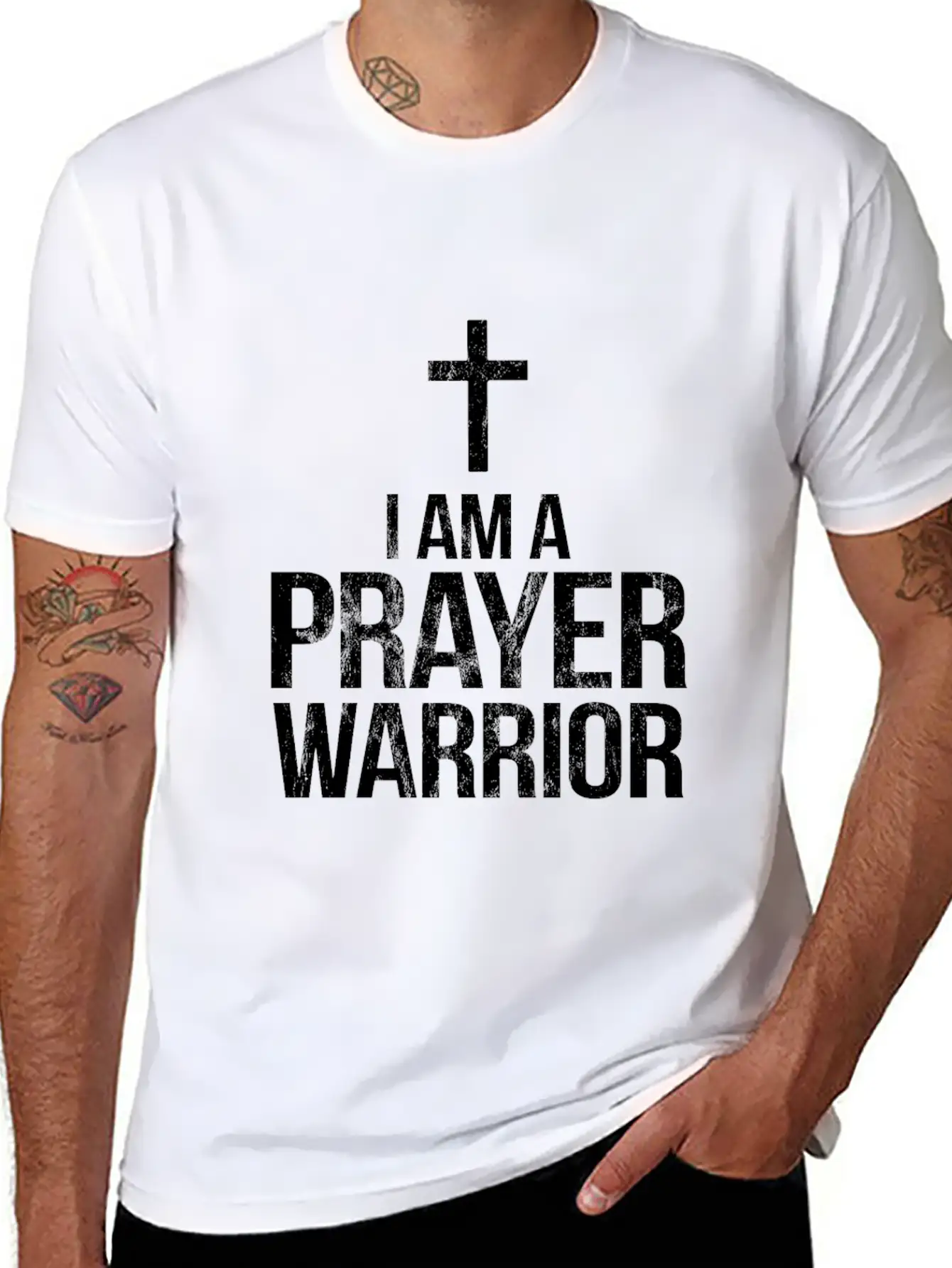 Im A Prayer Warrior Bible Scripture Verse Unisex Casual T-Shirt – Clean Design For Daily Comfort