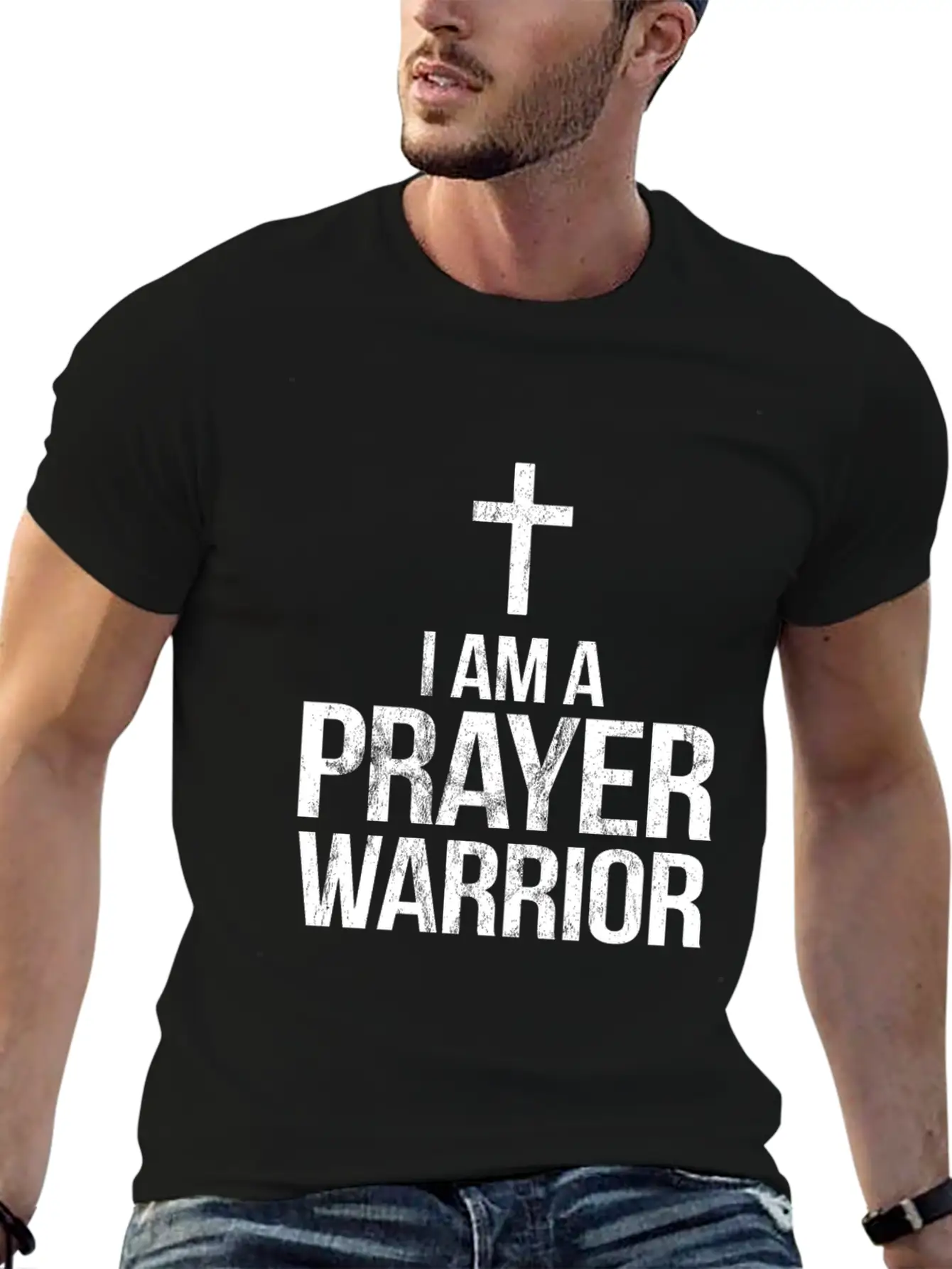 Im A Prayer Warrior Bible Scripture Verse Unisex Casual T-Shirt – Clean Design For Daily Comfort