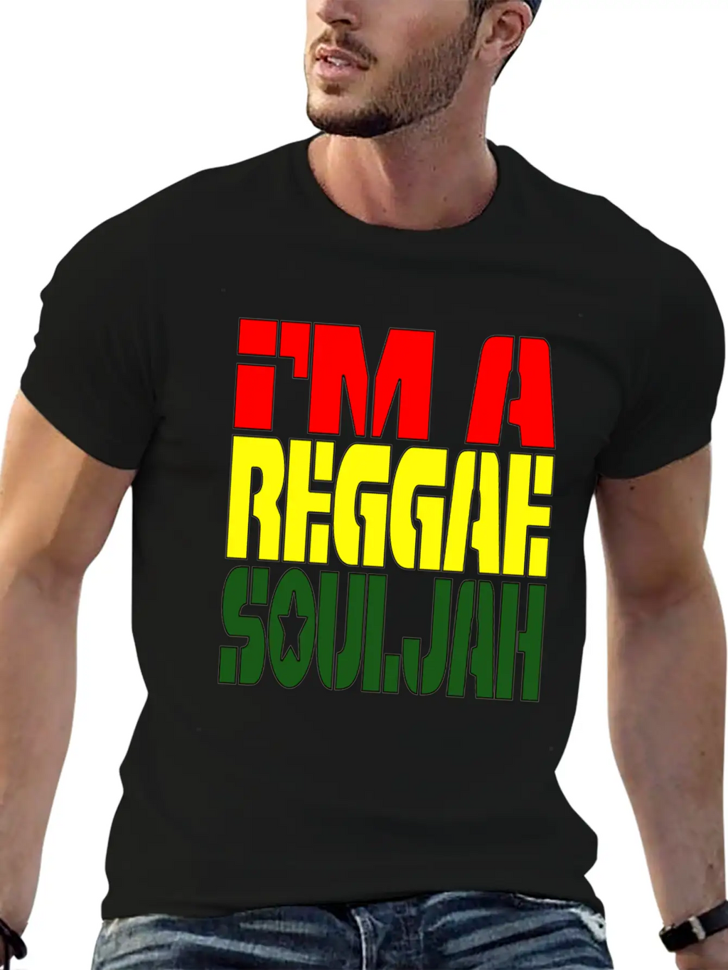 I'M A Reggae Souljah Casual Graphic T-Shirt – Simple And Comfortable Daily Wear