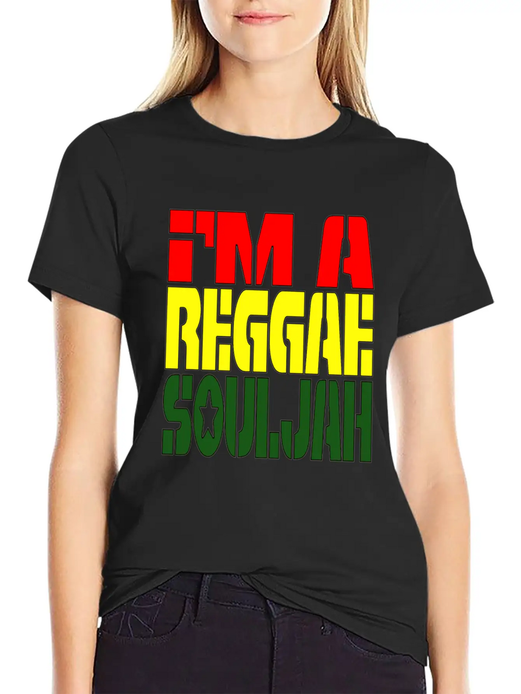 I'M A Reggae Souljah Casual Graphic T-Shirt – Simple And Comfortable Daily Wear