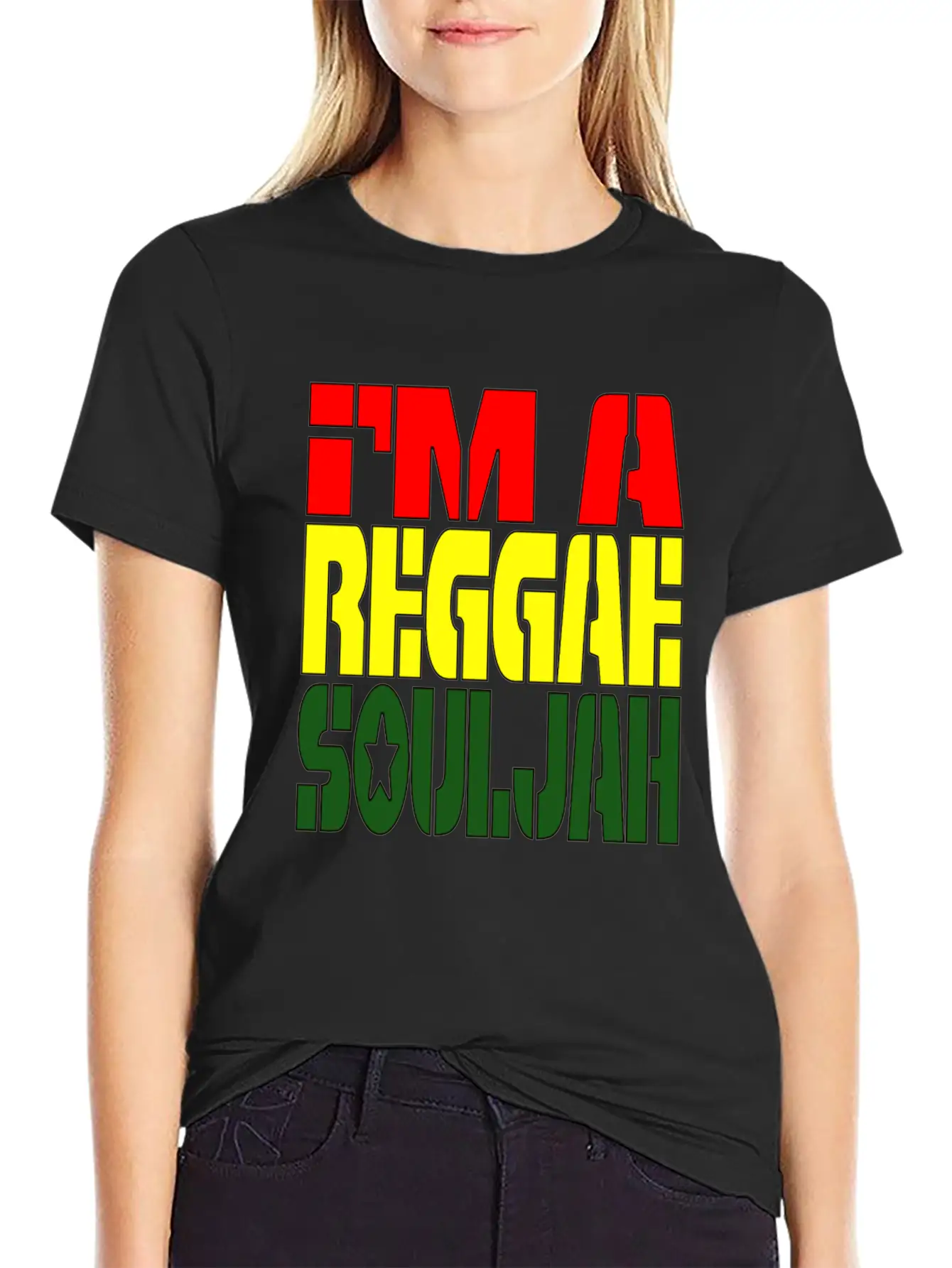 I'M A Reggae Souljah Casual Graphic T-Shirt – Simple And Comfortable Daily Wear