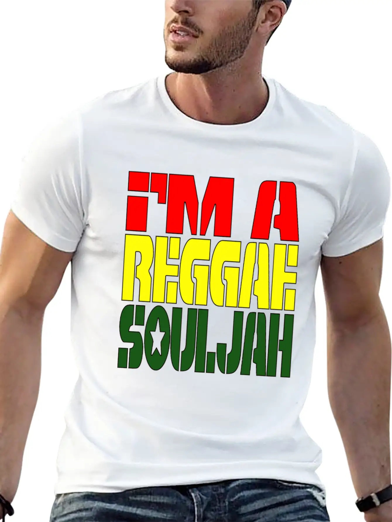 I'M A Reggae Souljah Casual Graphic T-Shirt – Simple And Comfortable Daily Wear