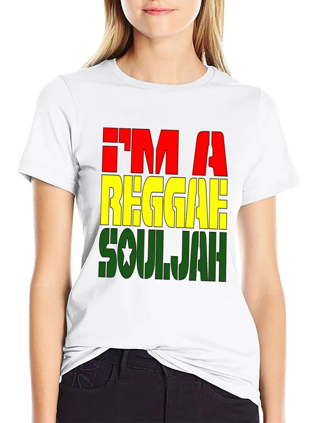 I'M A Reggae Souljah Casual Graphic T-Shirt – Simple And Comfortable Daily Wear