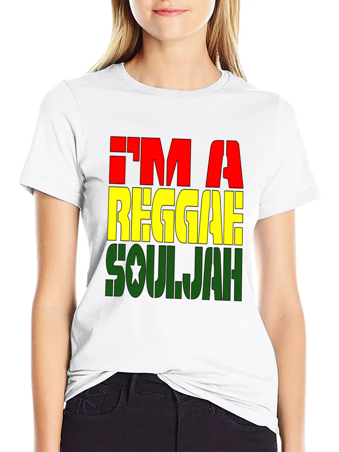 I'M A Reggae Souljah Casual Graphic T-Shirt – Simple And Comfortable Daily Wear