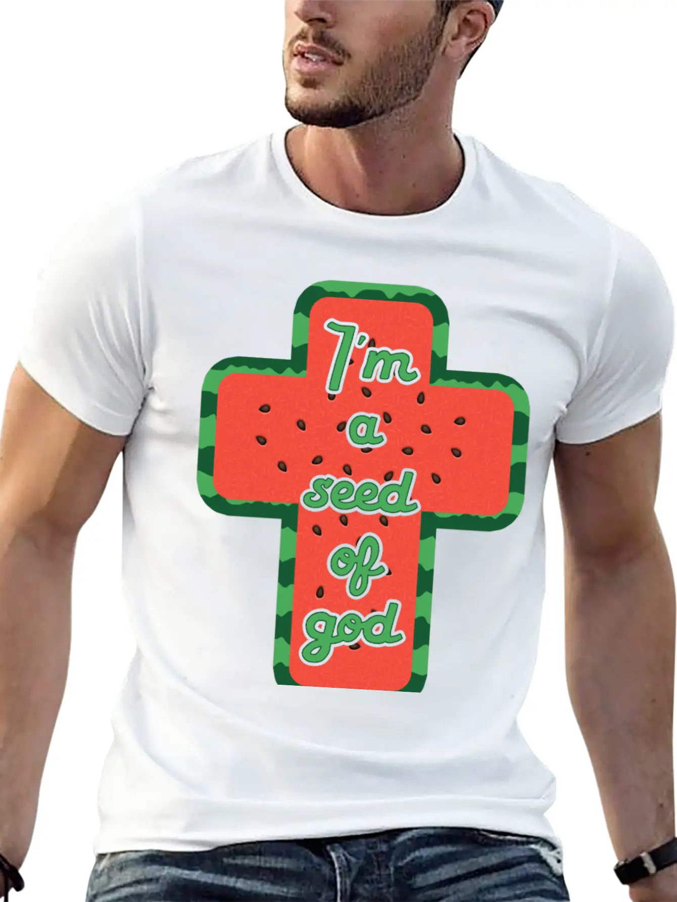 I'm A Seed Of God Breathable Soft Cotton T-Shirt – Timeless Casual Look