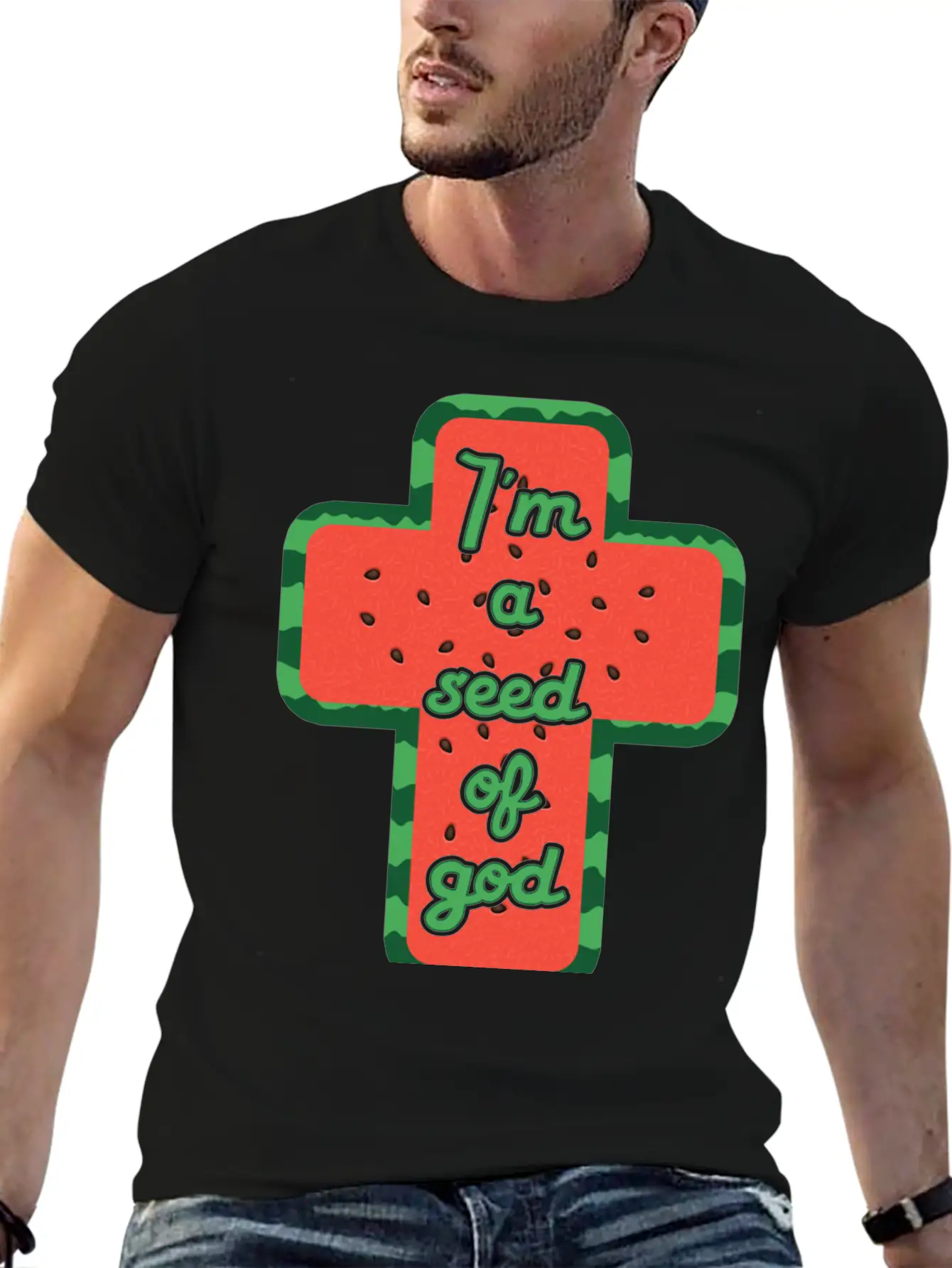 I'm A Seed Of God Breathable Soft Cotton T-Shirt – Timeless Casual Look
