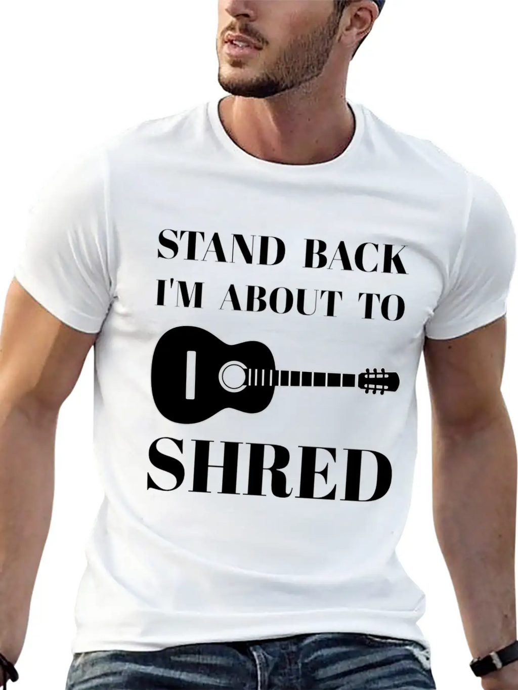 I'm About To Shred Guitar Player Musician Cool Unisex Short Sleeve Soft Cotton T-Shirt – Casual Everyday Wear