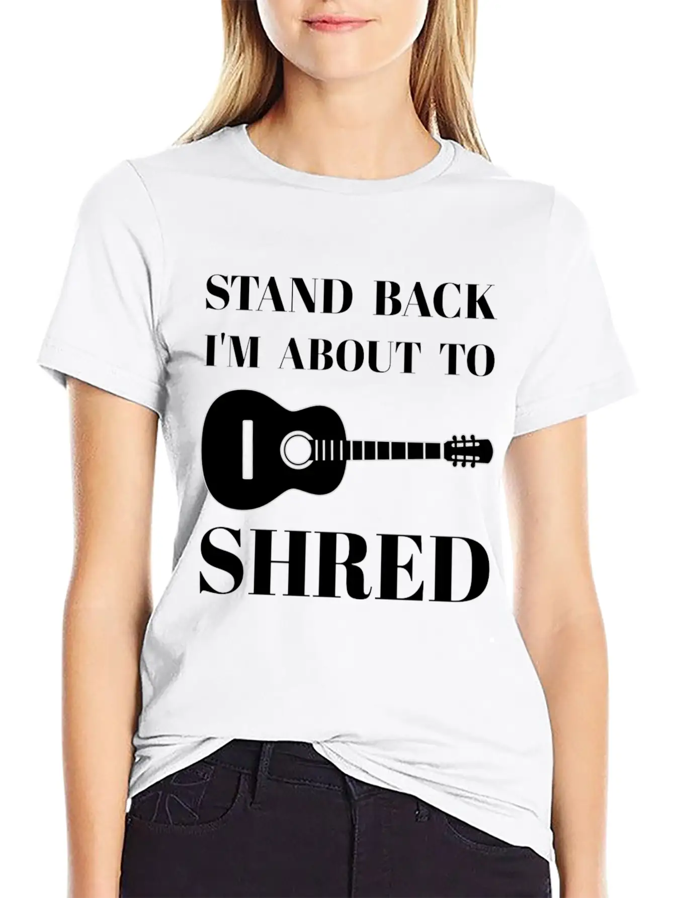 I'm About To Shred Guitar Player Musician Cool Unisex Short Sleeve Soft Cotton T-Shirt – Casual Everyday Wear
