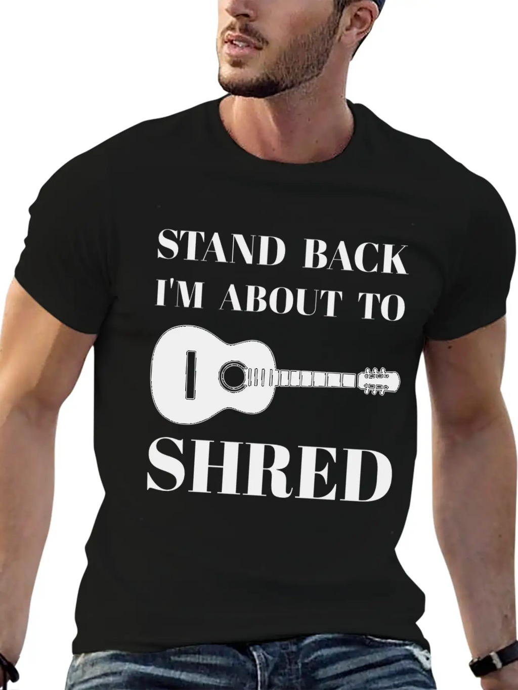 I'm About To Shred Guitar Player Musician Cool Unisex Short Sleeve Soft Cotton T-Shirt – Casual Everyday Wear