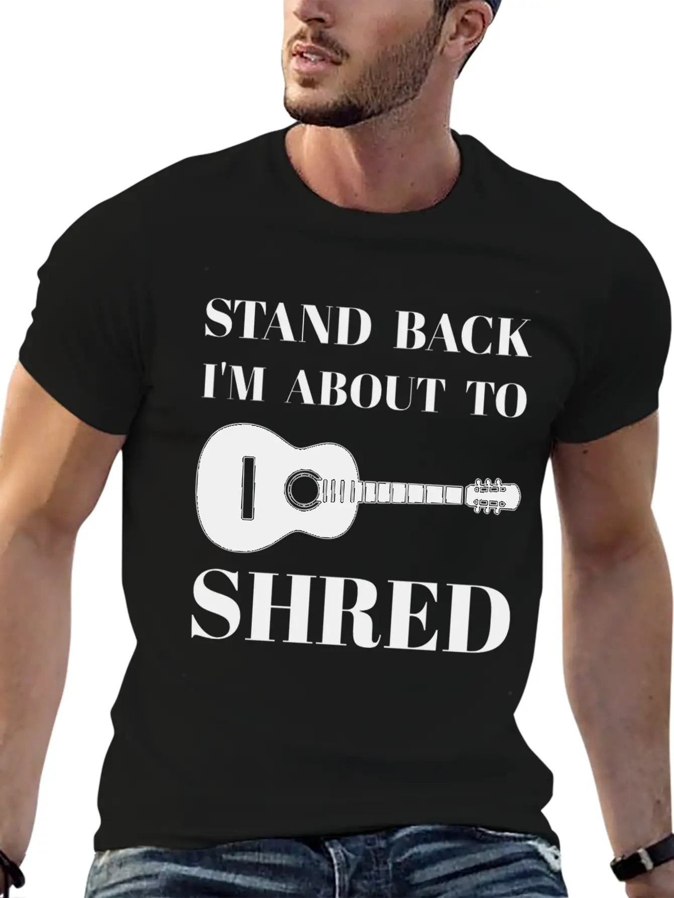 I'm About To Shred Guitar Player Musician Cool Unisex Short Sleeve Soft Cotton T-Shirt – Casual Everyday Wear