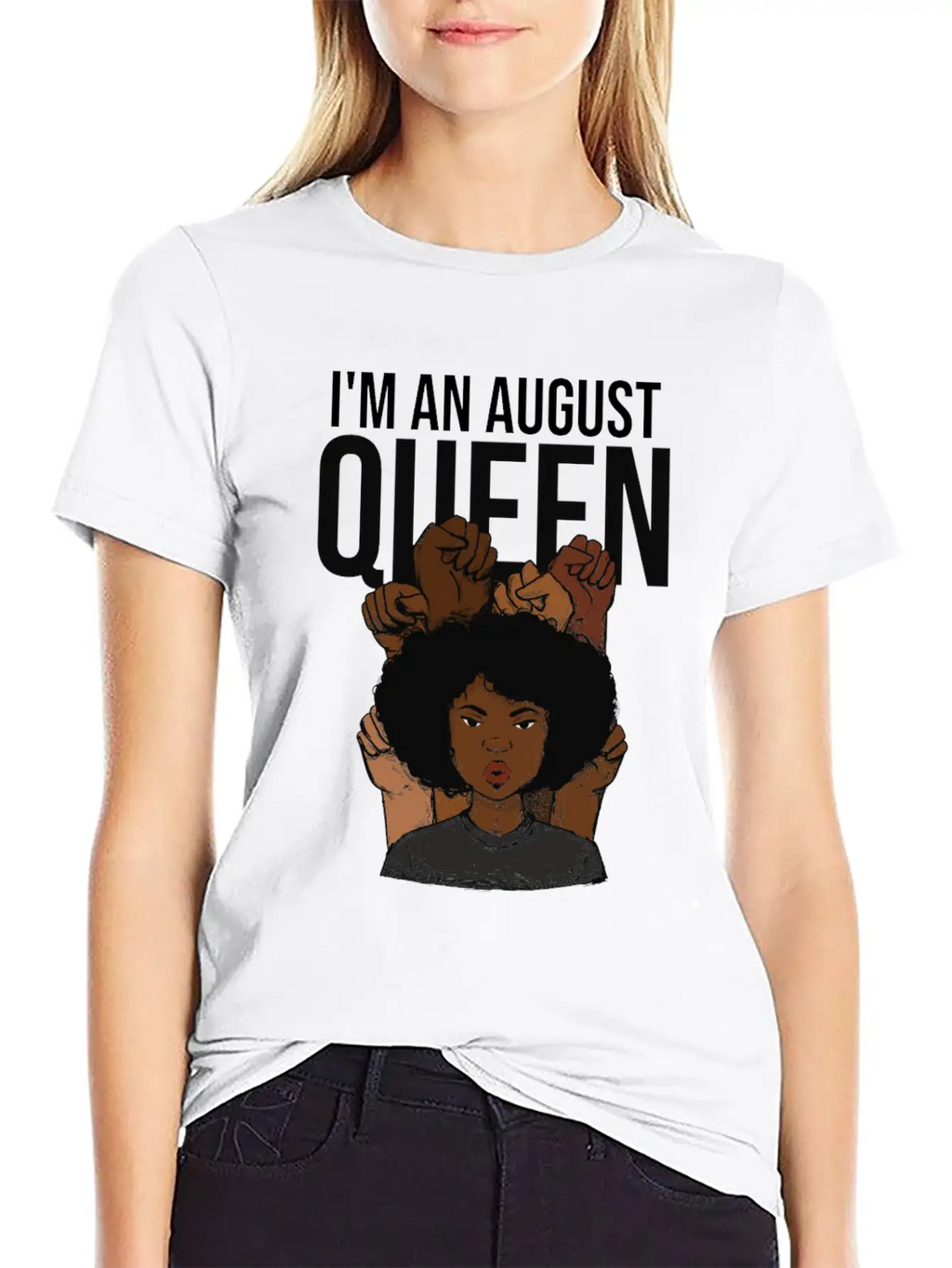 I'm An August Queen Birthday Unisex Short Sleeve Soft Cotton T-Shirt – Casual Everyday Wear
