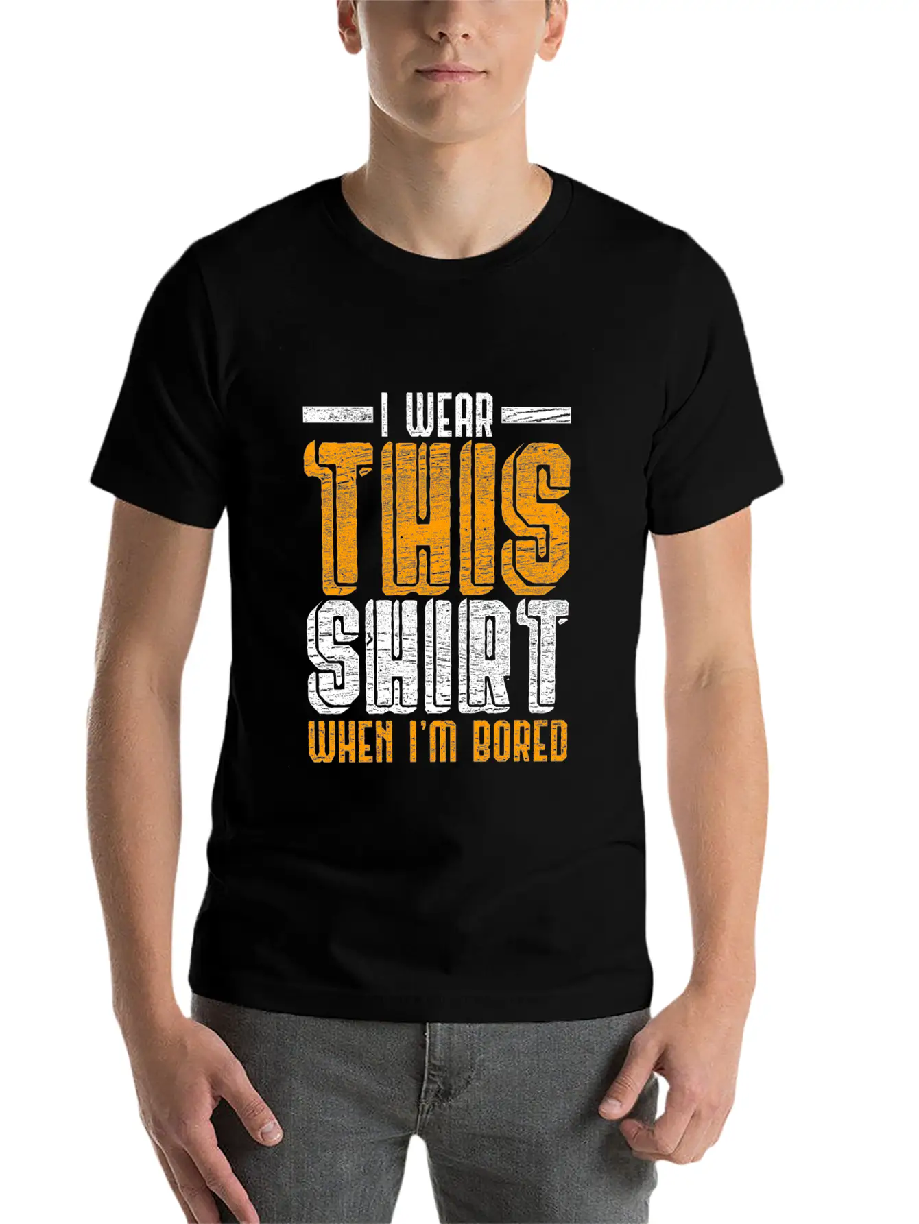 I'm Bored Unisex Casual T-Shirt – Clean Design For Daily Comfort
