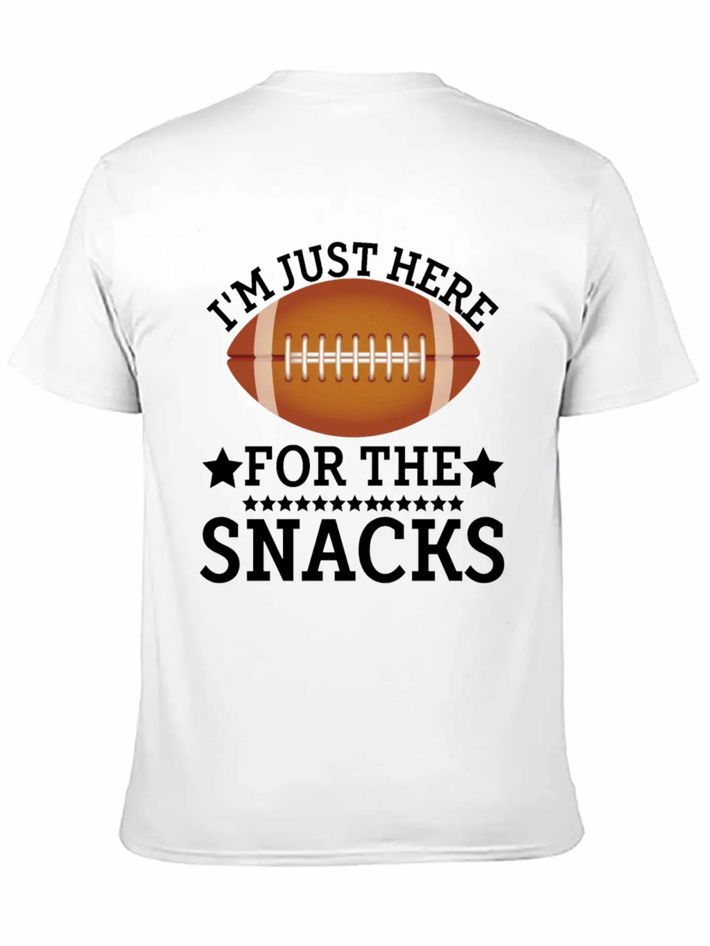 I'm Just Here For The Snacks Funny Fantasy Footbal Classic Fit Graphic Tee For Daily Comfort – Unisex Cotton Shirt