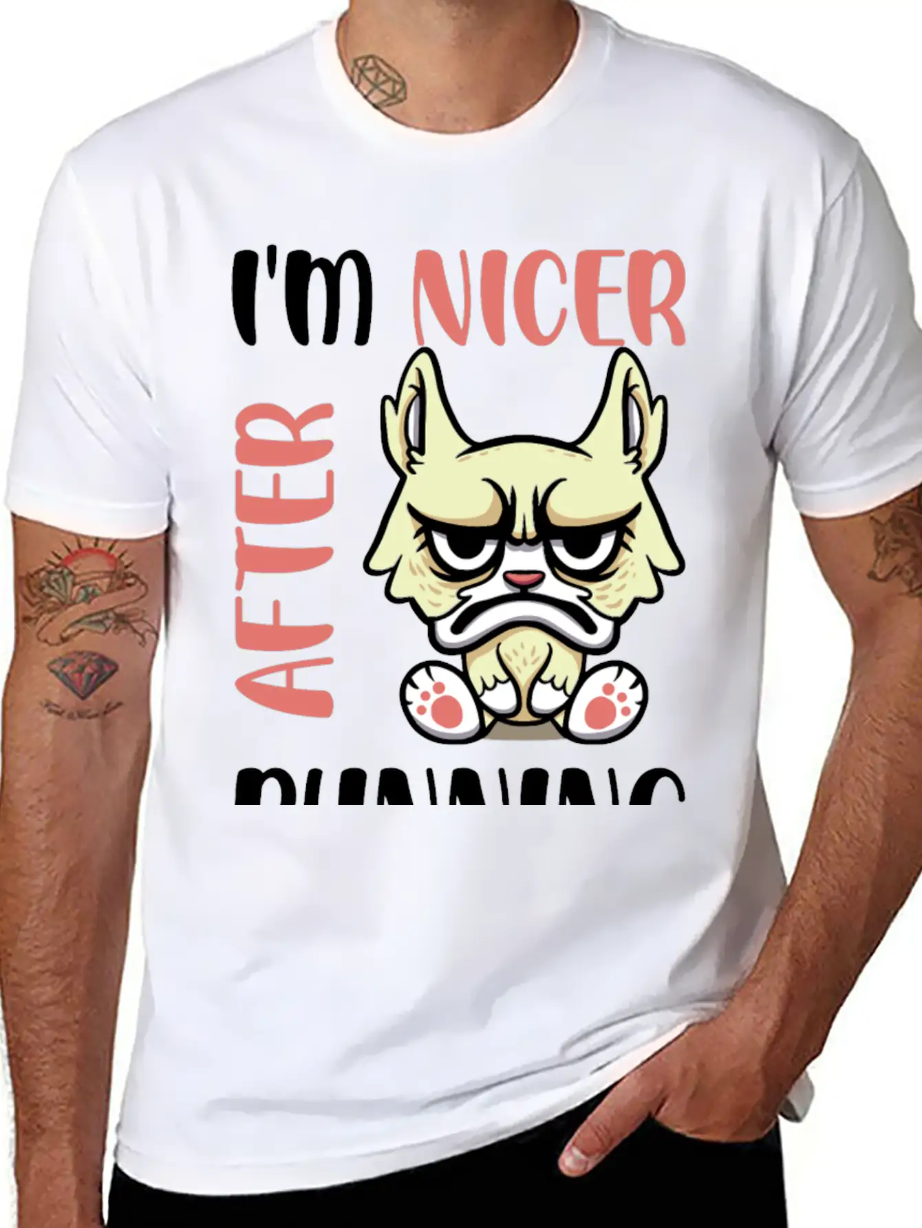 I'm Nicer After Running Unisex Casual T-Shirt – Clean Design For Daily Comfort
