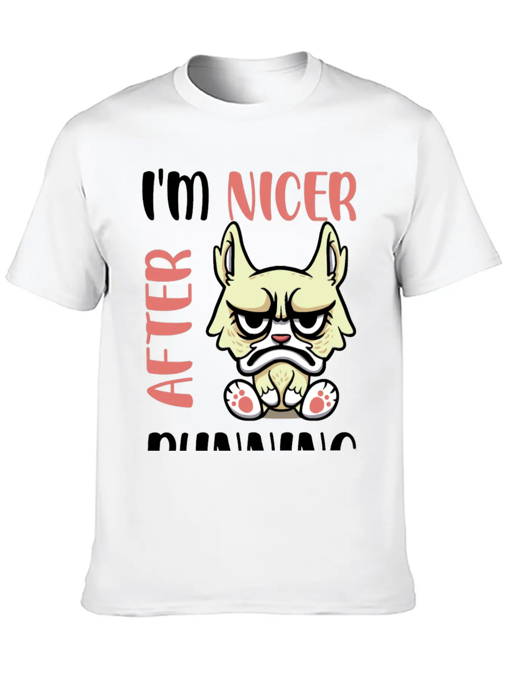 I'm Nicer After Running Unisex Casual T-Shirt – Clean Design For Daily Comfort