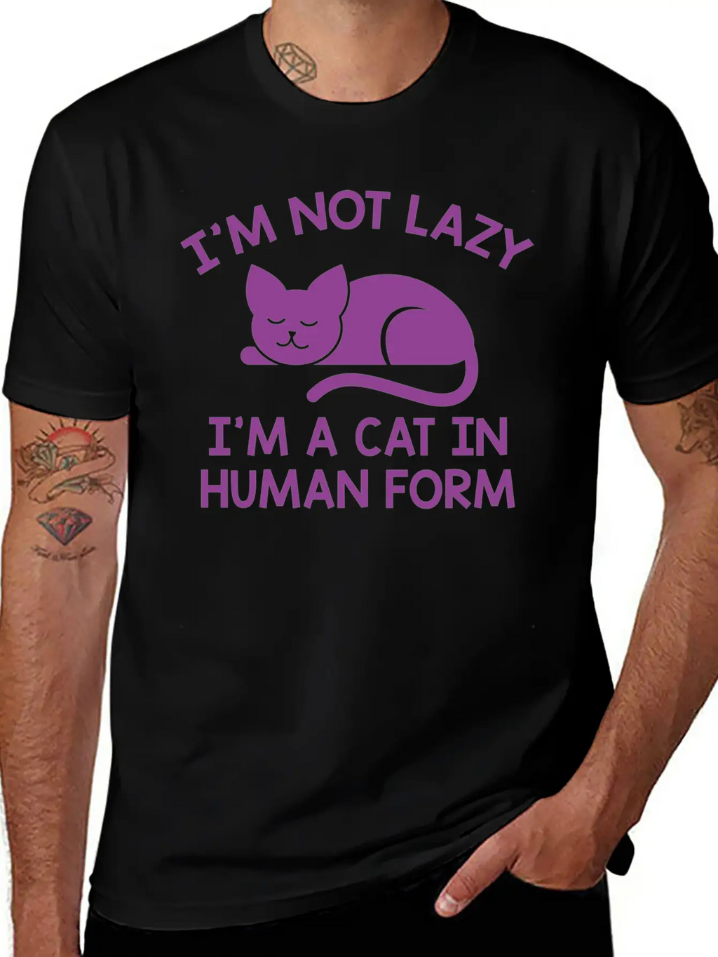 I'm Not Lazy Stylish Everyday T-Shirt – Unisex Basic Cotton Tee